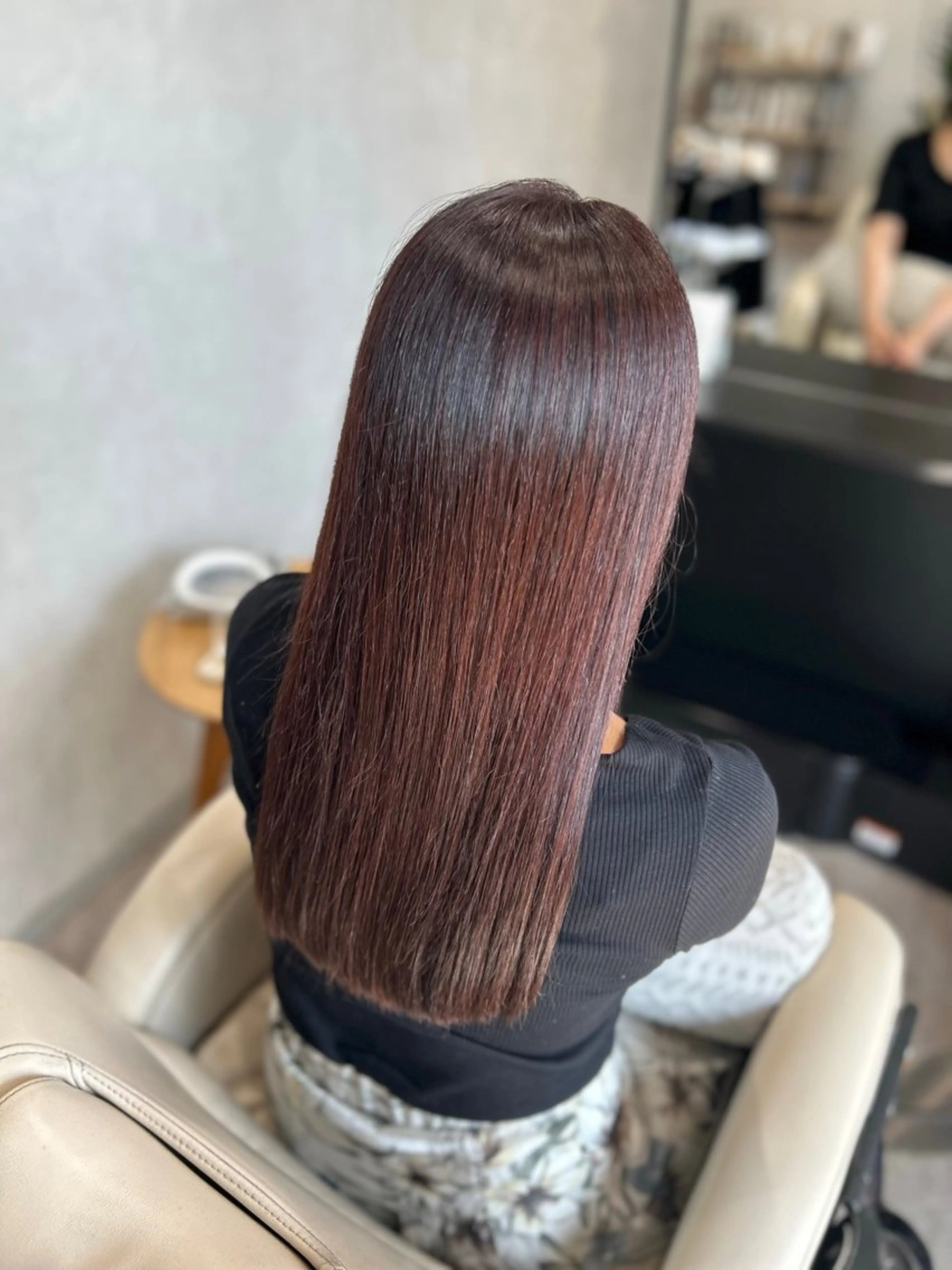 ロング 髪質改善 トリートメント カット ヘアカラー トリートメント ヘッドスパ Mintleaf🌿 akihoのヘアスタイル