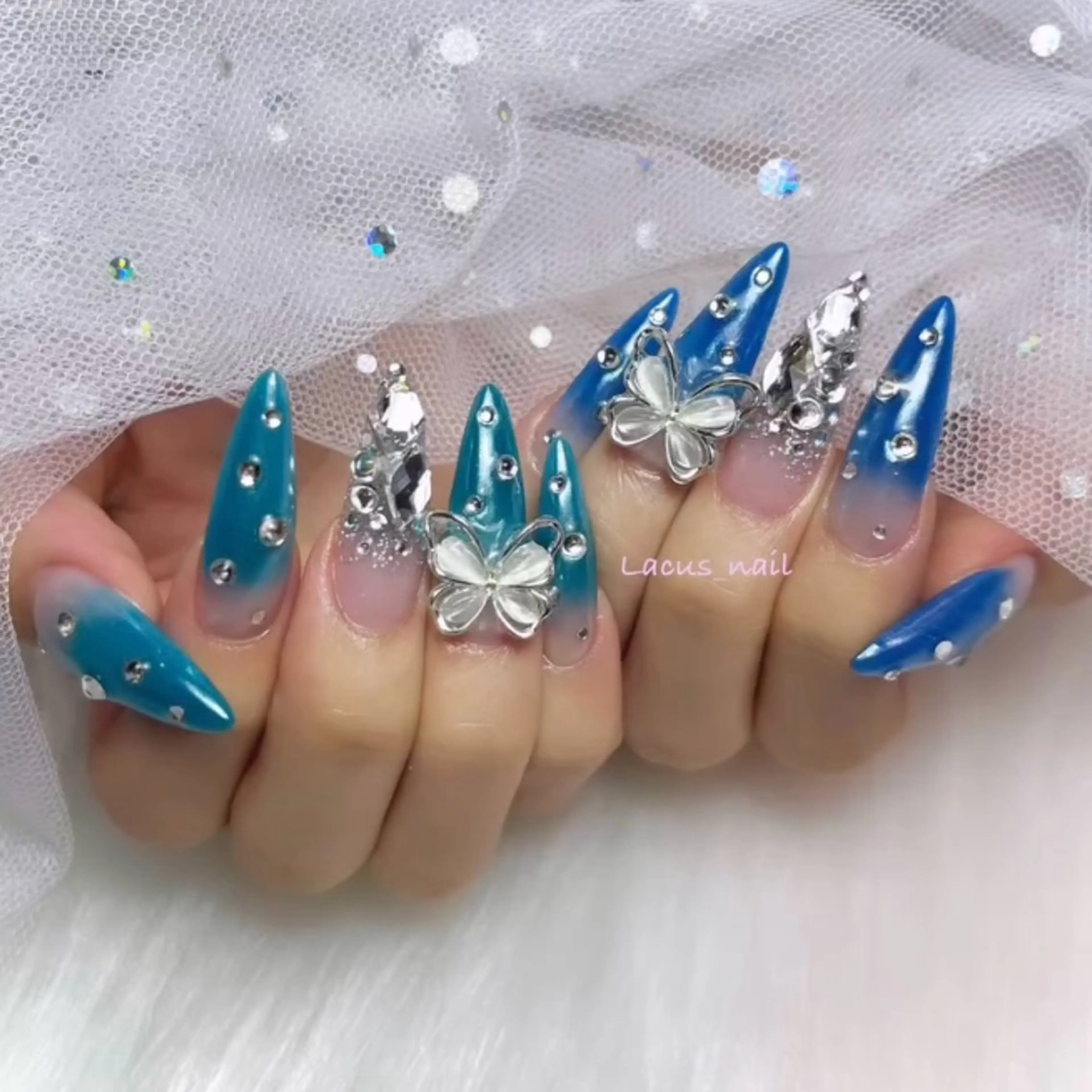 ネイル アートネイル スカルプネイル Nail Salon Lacusのネイルデザイン