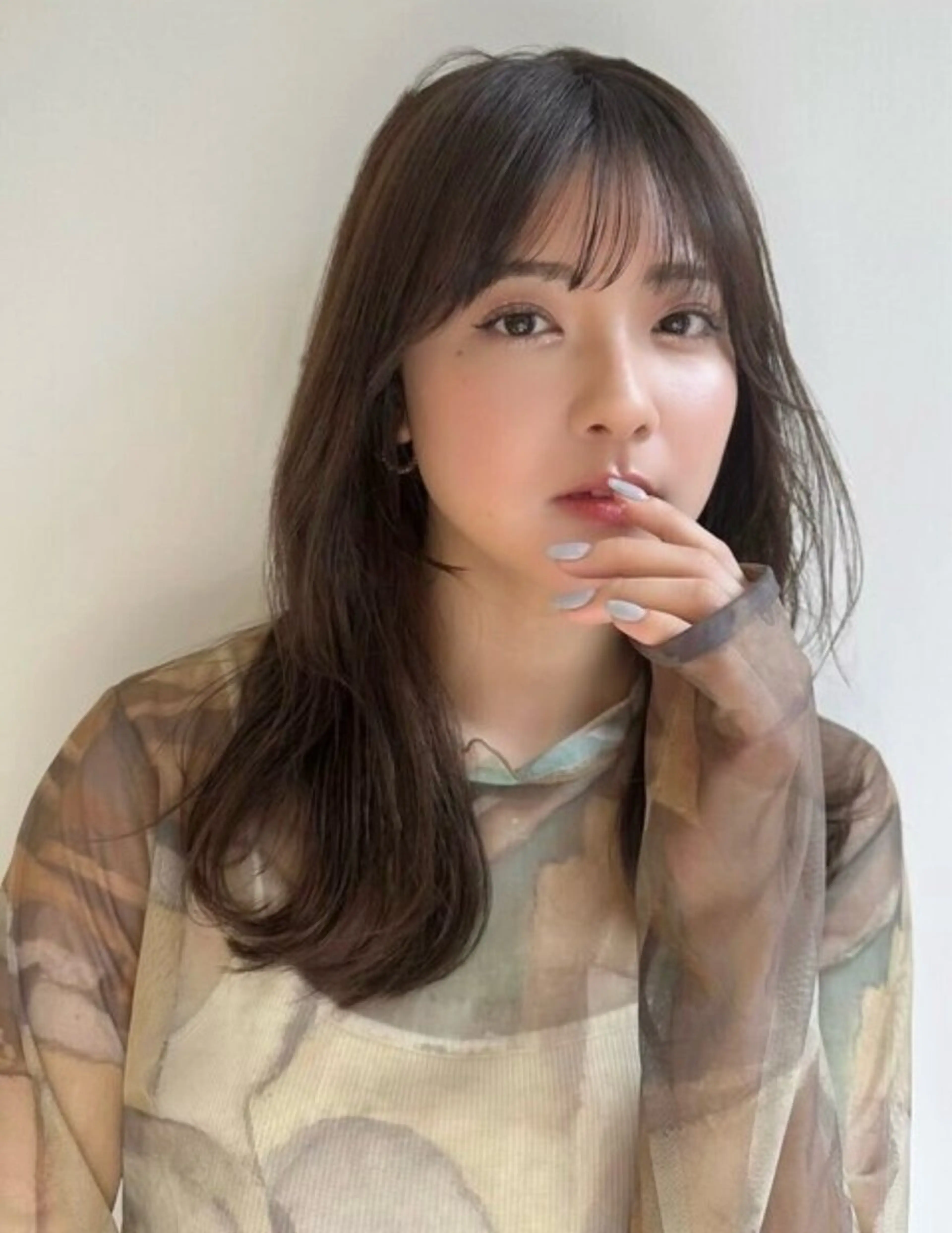 ミディアム ヘアカラー トリートメント ブリーチ/縮毛矯正/ 韓国/💗ホノカ💗のヘアスタイル