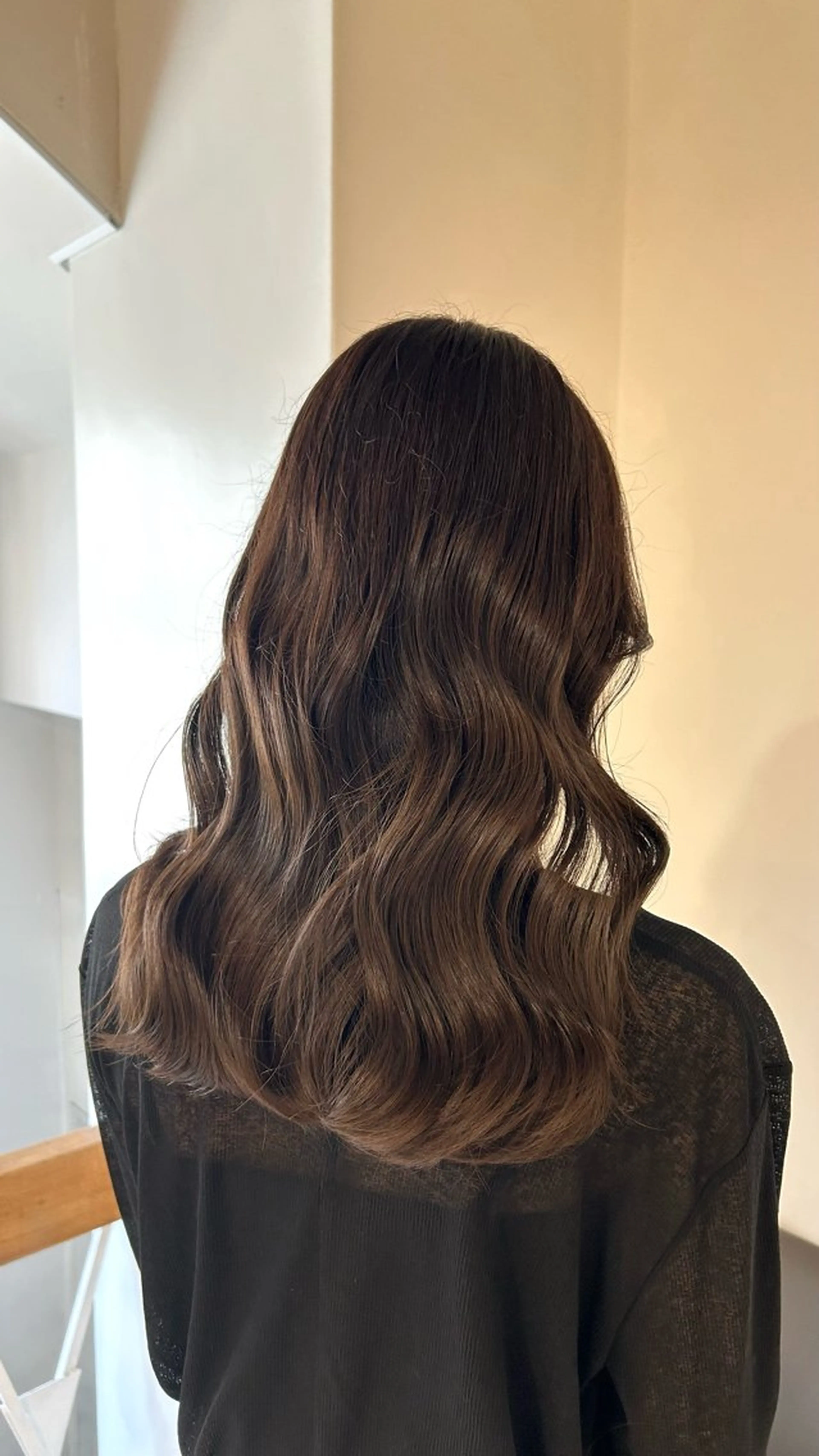 セミロング カラー ブラウンカラー 透明感カラー マロンブラウン ヘアカラー amoretto miinaのヘアスタイル