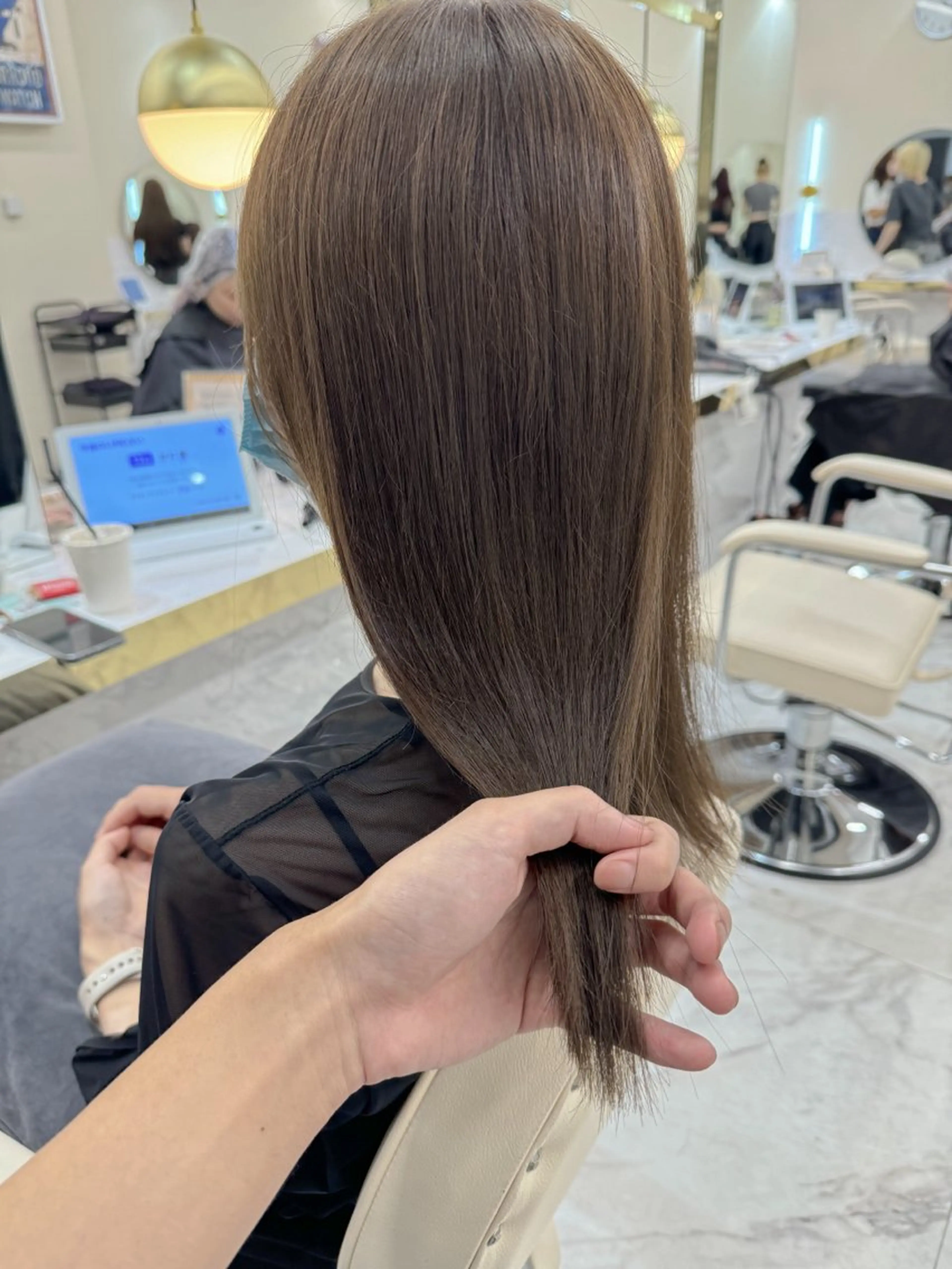 ミディアム カット ヘアカラー トリートメント シンタニナオト /梅田茶屋町のヘアスタイル