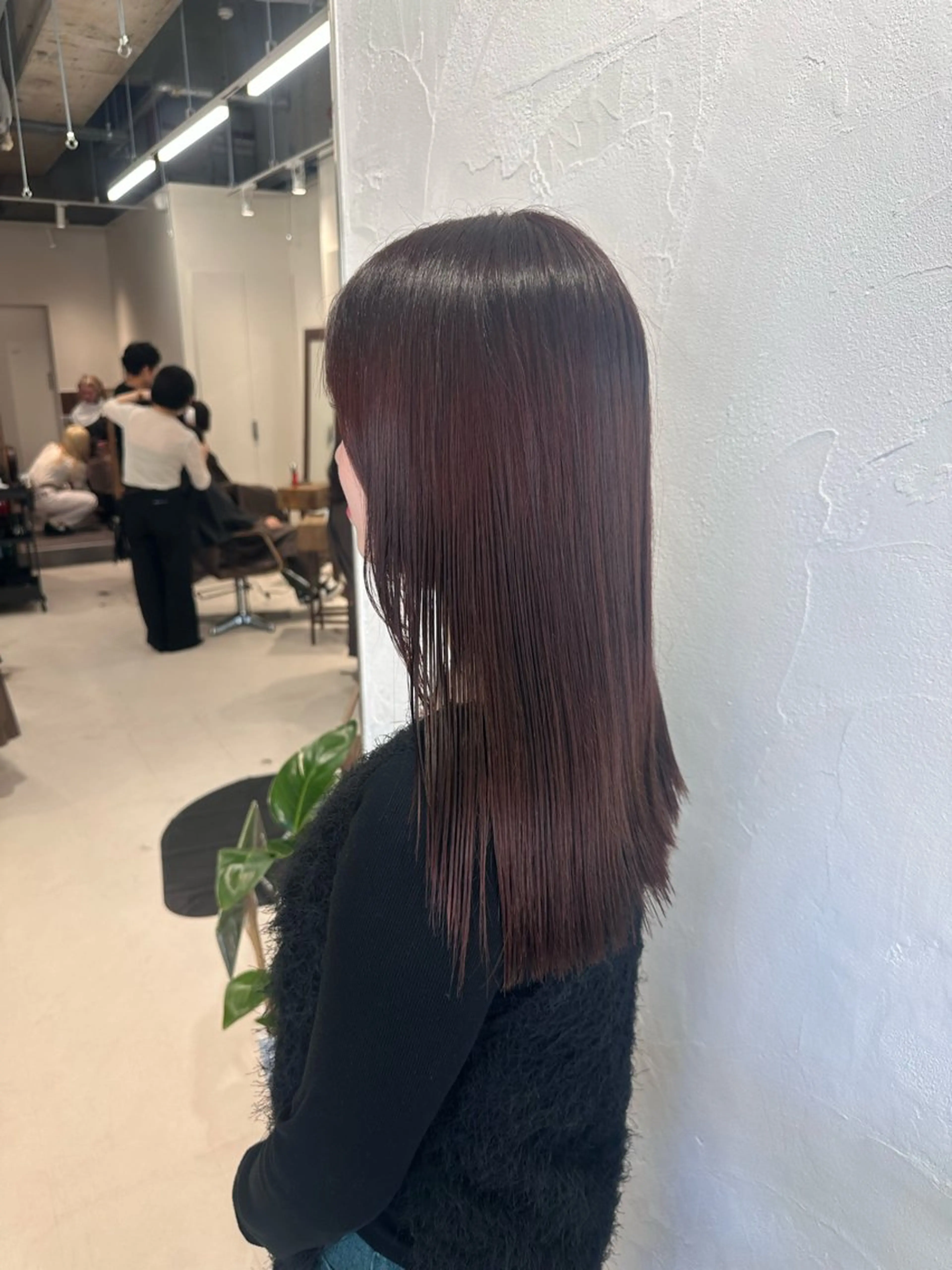 セミロング カラー ブラウンカラー ピンクカラー ピンクブラウン ブリーチカラー/ベー ジュ/Hono🦖のヘアスタイル