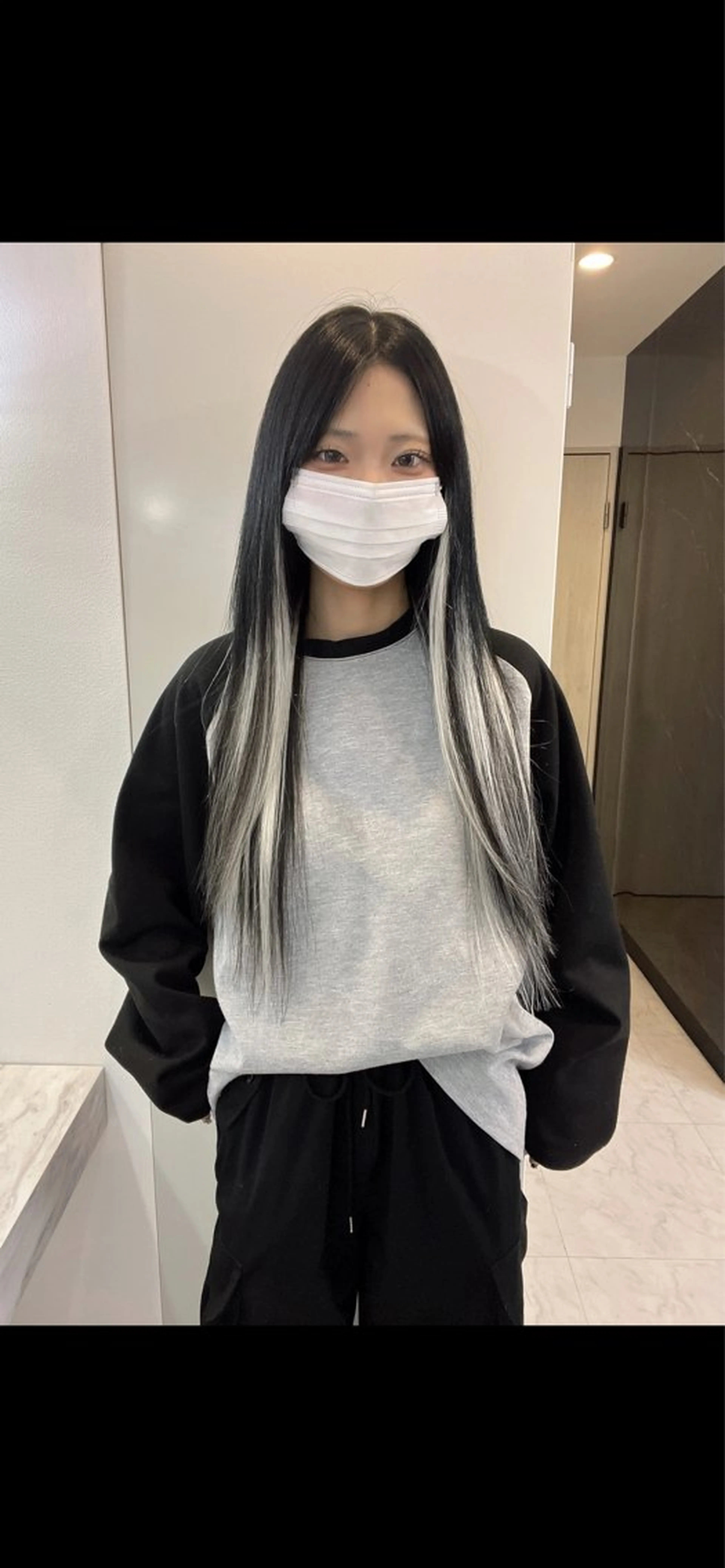 ロング エクステ ハイライト カット エクステ ✨髪質改善✖︎顔周り レイヤー✨ナカムラのヘアスタイル