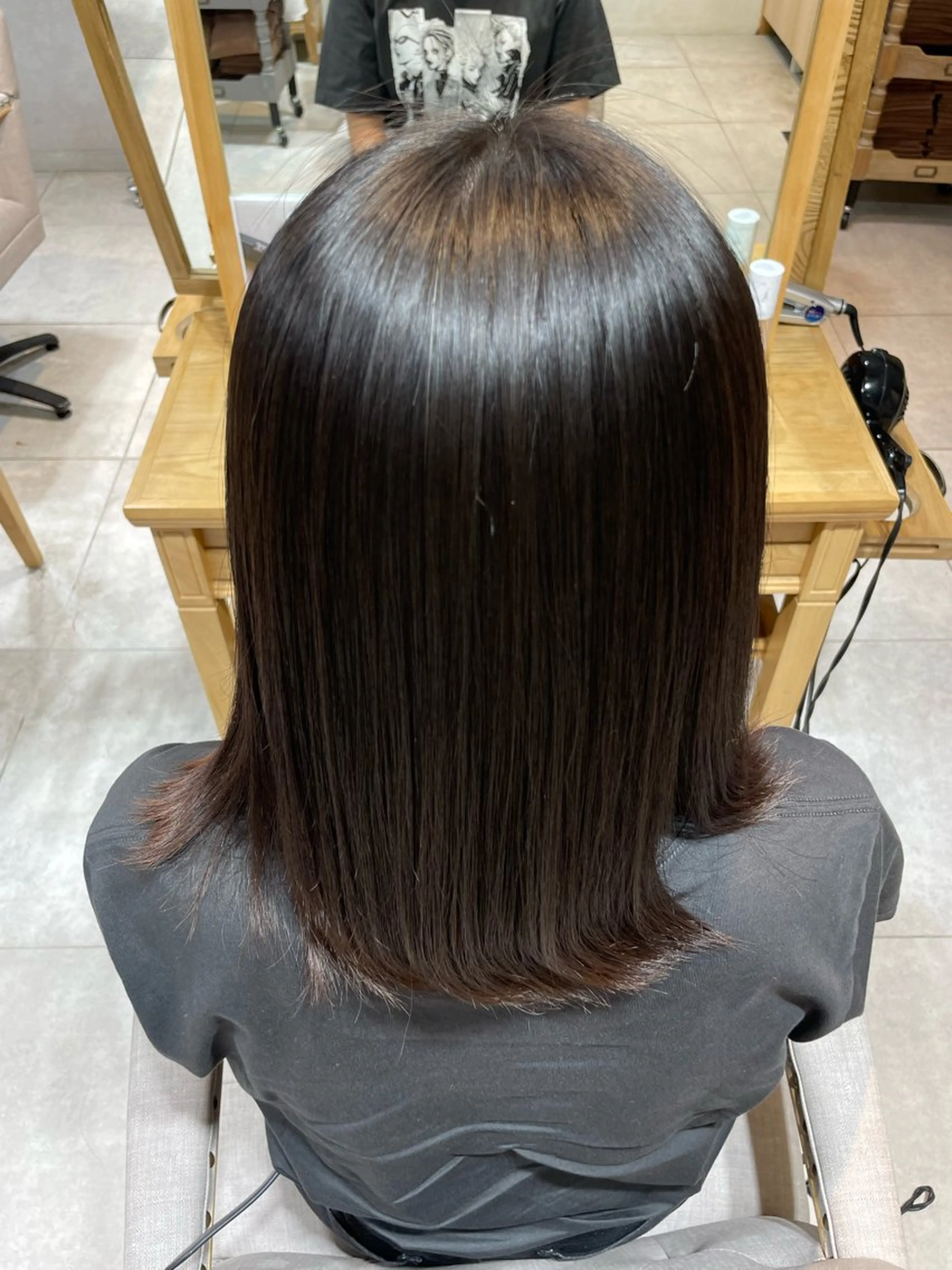 ミディアム 遠藤 星李のヘアスタイル