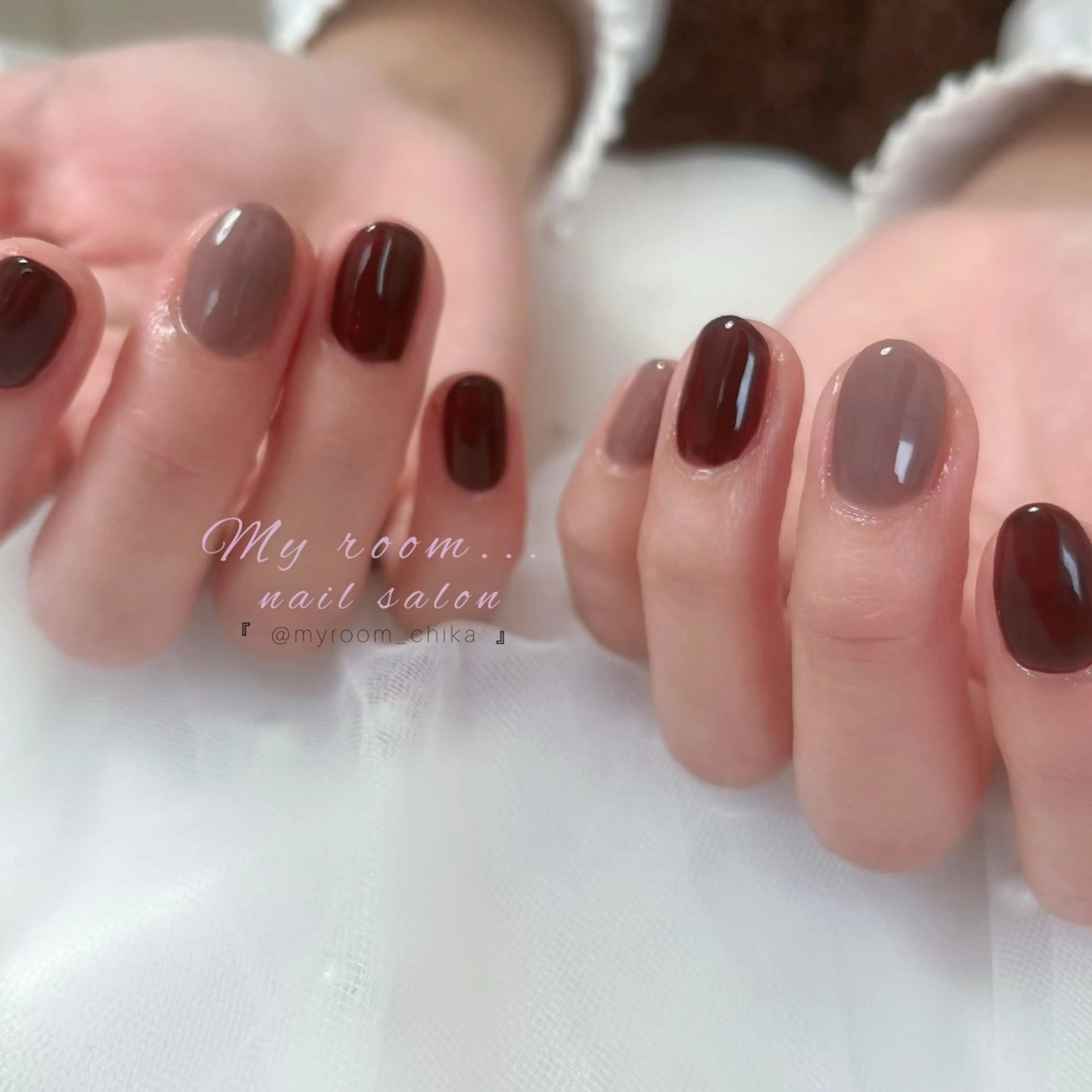 ネイル ワンカラーネイル シンプルネイル Amua.facial salon所属・ネイル・ハーブ Amua.新宿御苑のエステ・リラクイメージ