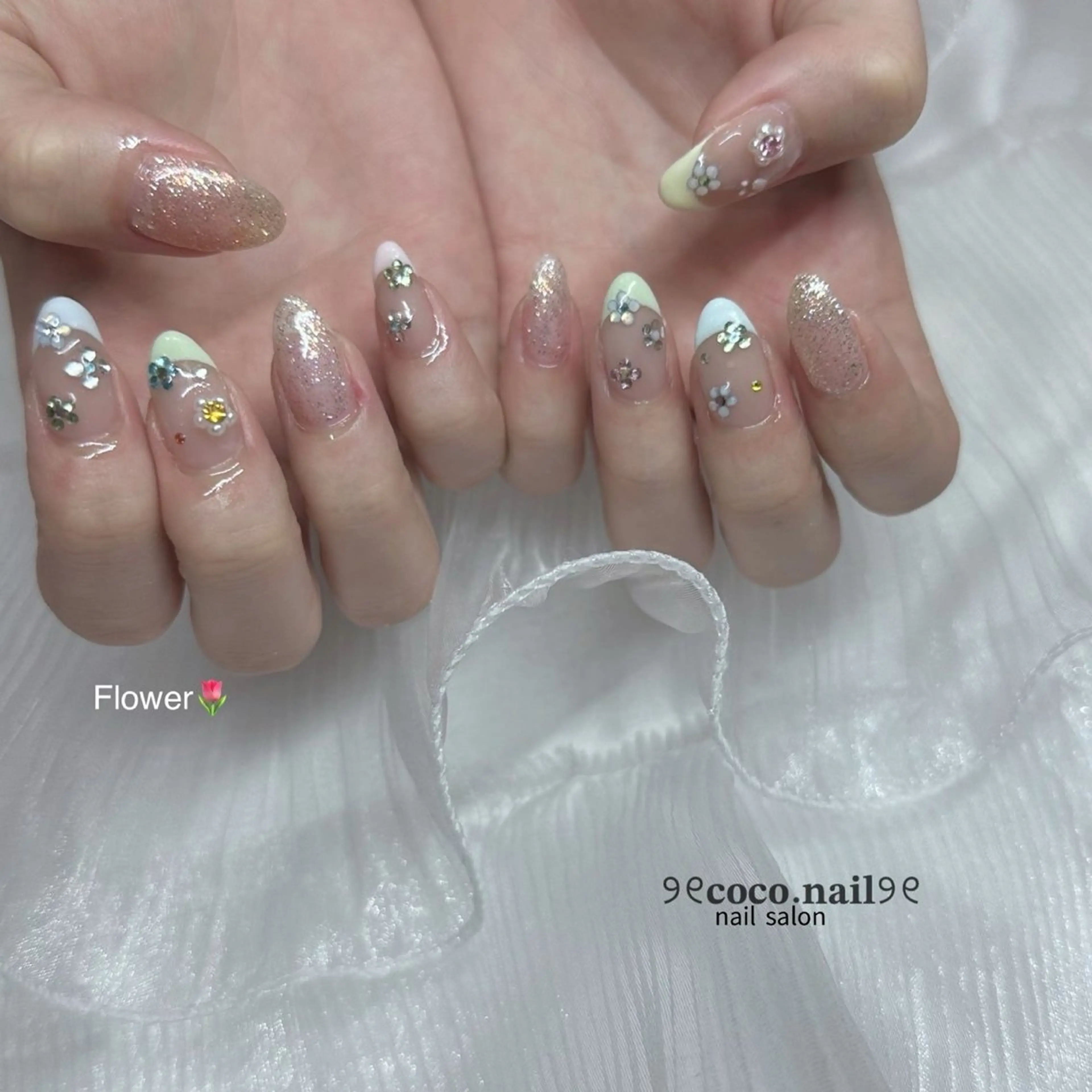 ネイル lili.nail y2k/長さ出しのネイルデザイン