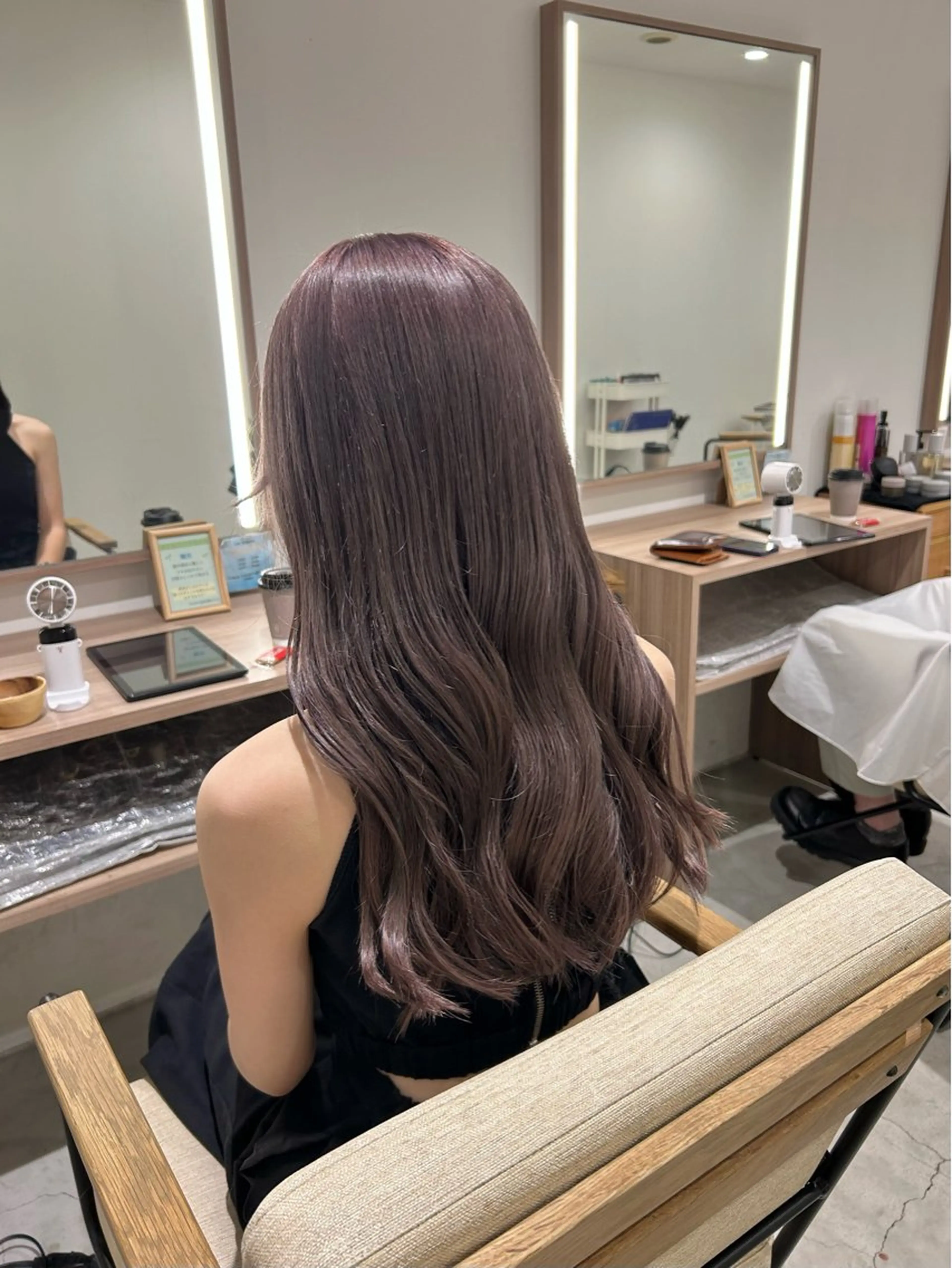 ロング カラー カット ヘアカラー トリートメント 🎀透明感カラー🎀 mikaのヘアスタイル