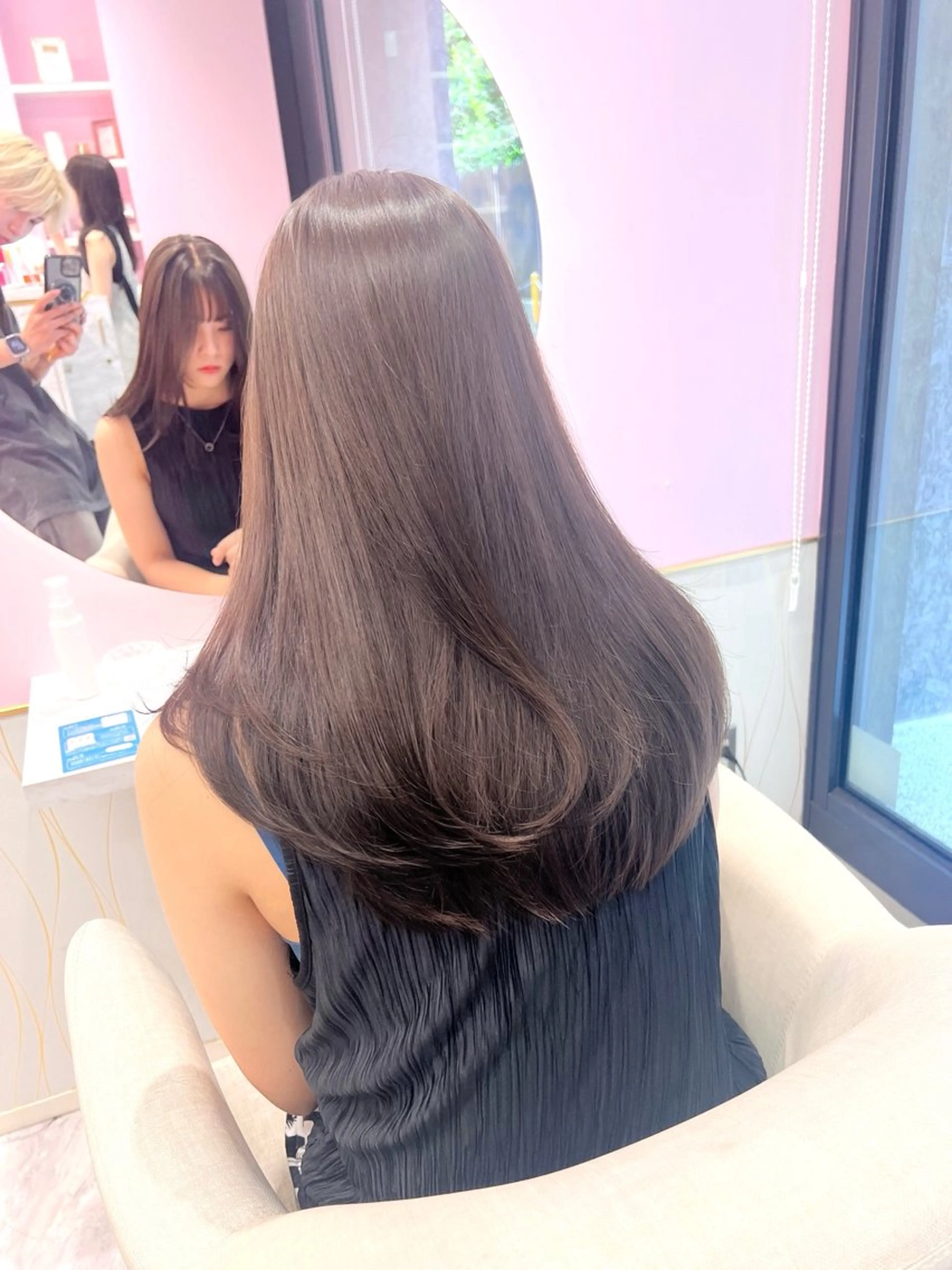 ロング カット ヘアカラー トリートメント 韓国/縮毛矯正/ カンタのヘアスタイル