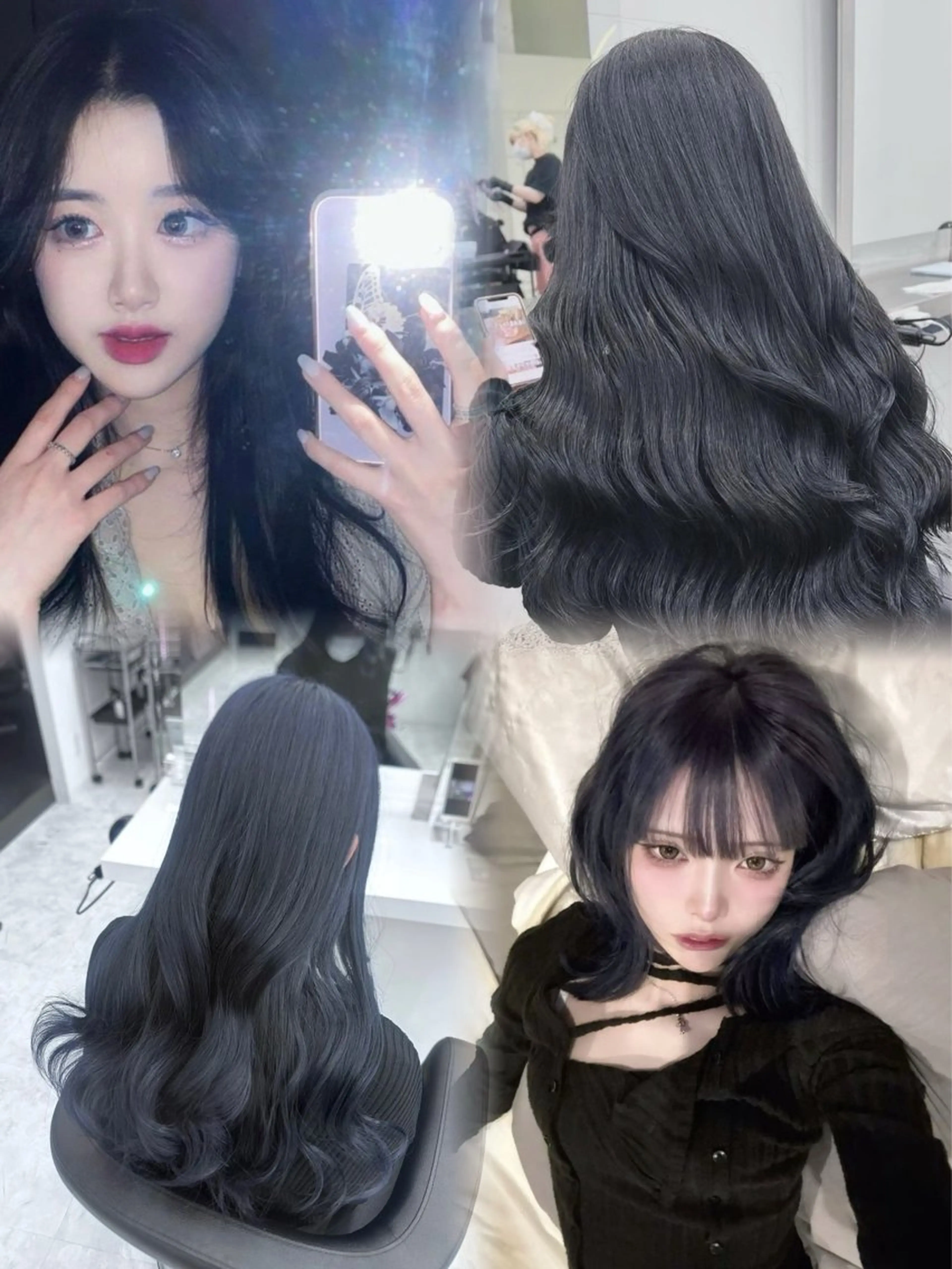 ロング カラー 韓国うる艶ハイトーン 💙ayana💙のヘアスタイル