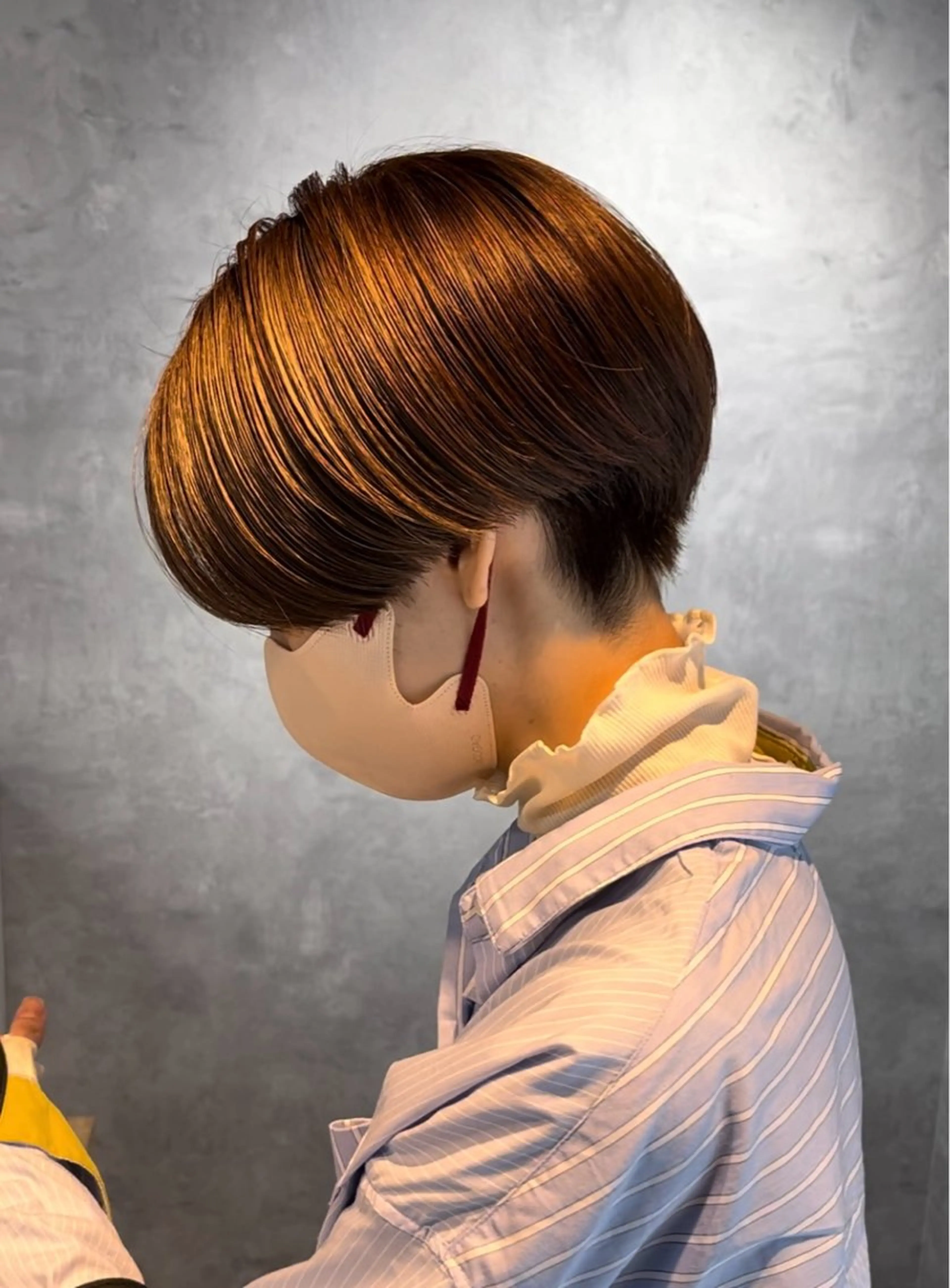 ショート ショートヘア 撮影モデル 小山洋次/阪急茨木/ 透明感カラーショートのヘアスタイル