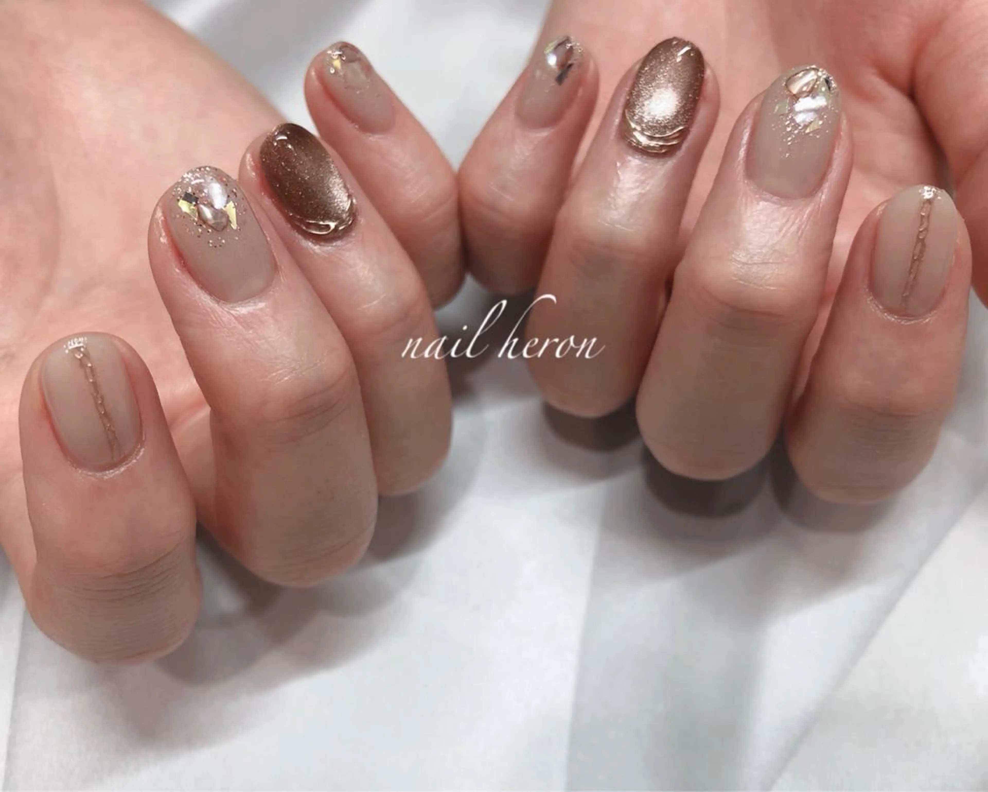 ネイル ハンドネイル saki_ nail heronのネイルデザイン