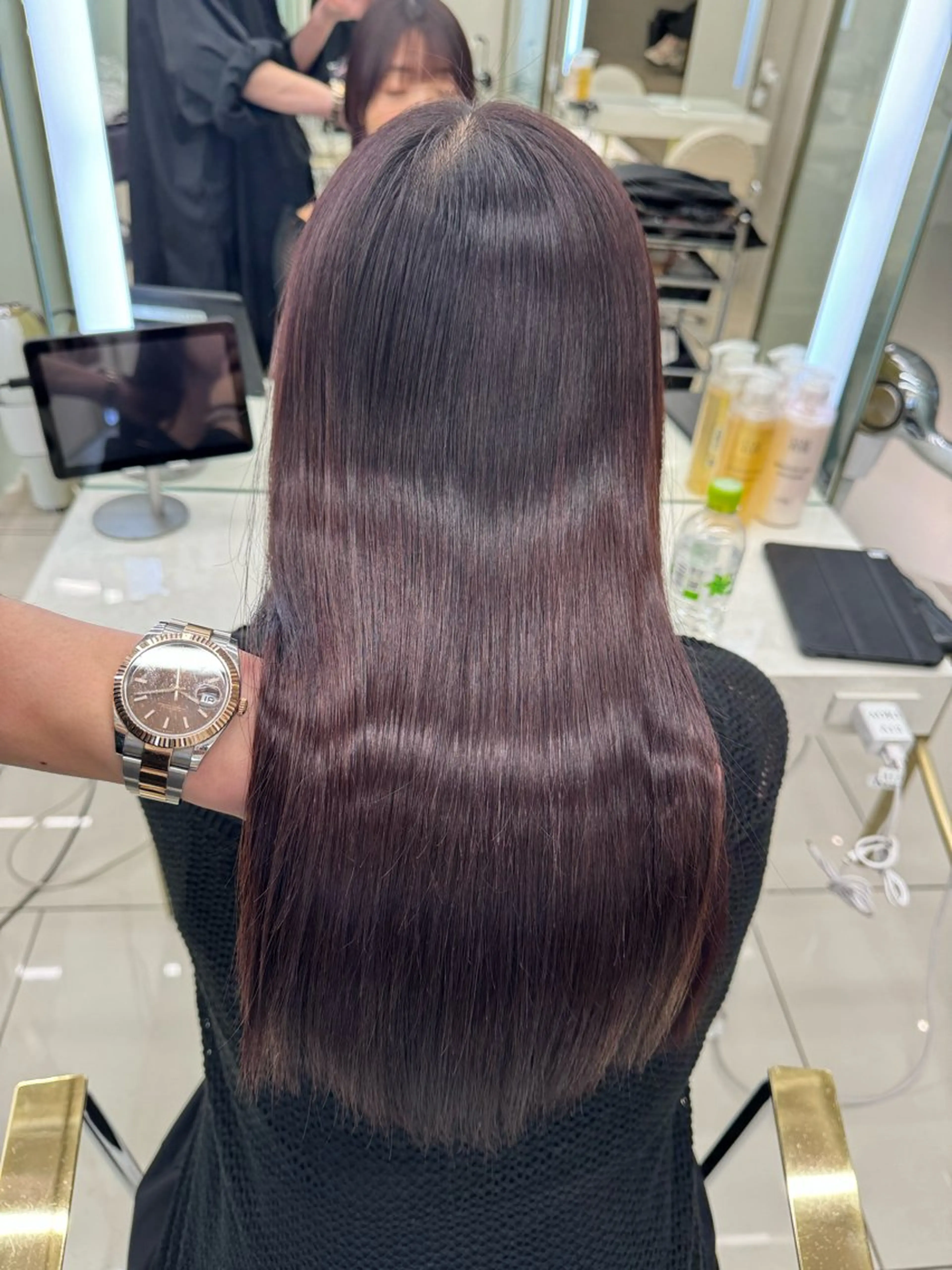 ロング カラー 縮毛矯正 COA GINZA 空也/前髪/顔まわりのヘアスタイル