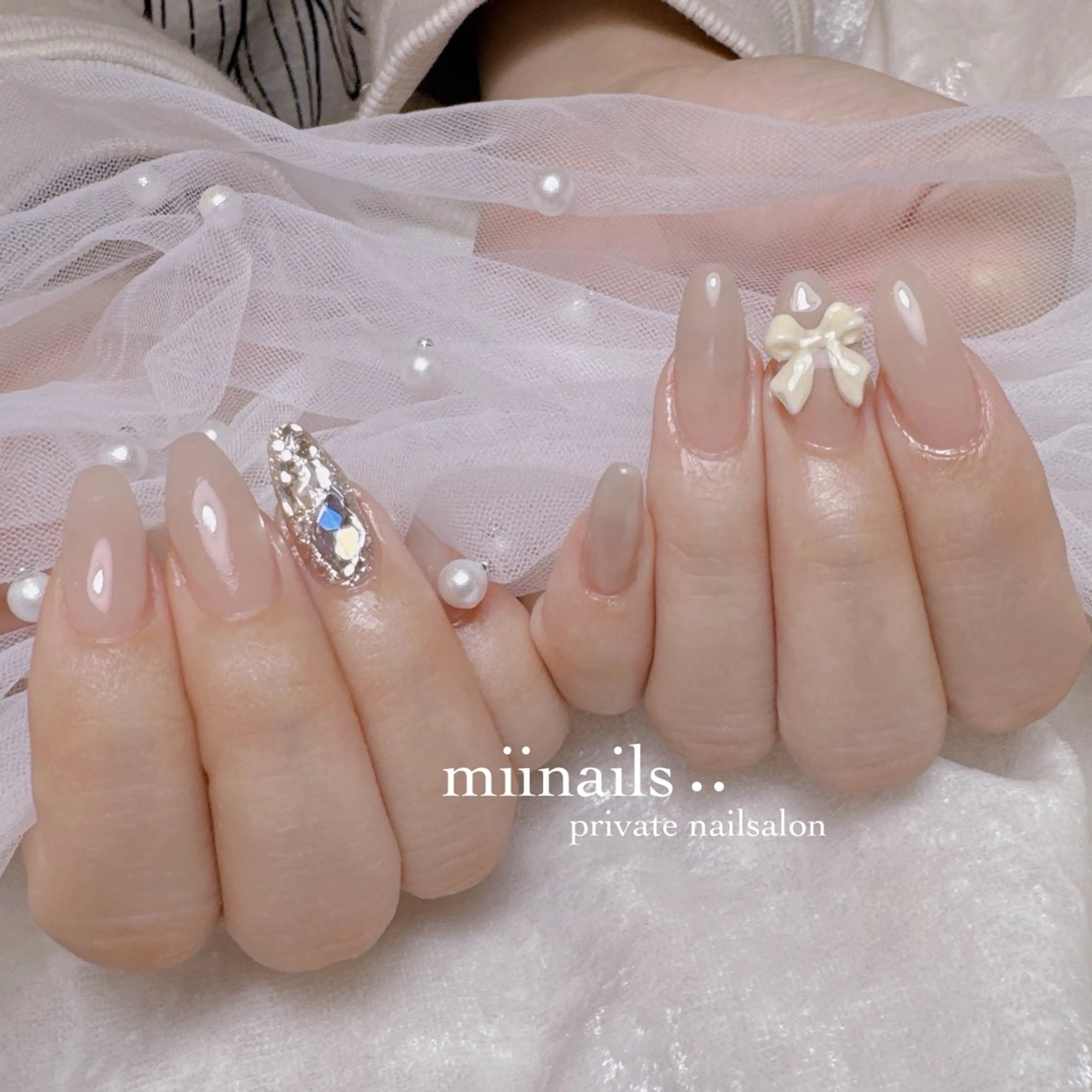 ネイル アートネイル 韓国ネイル マグネットネイル シンプルネイル ワンホンネイル ハンドネイル nailsalon miinailsのネイルデザイン