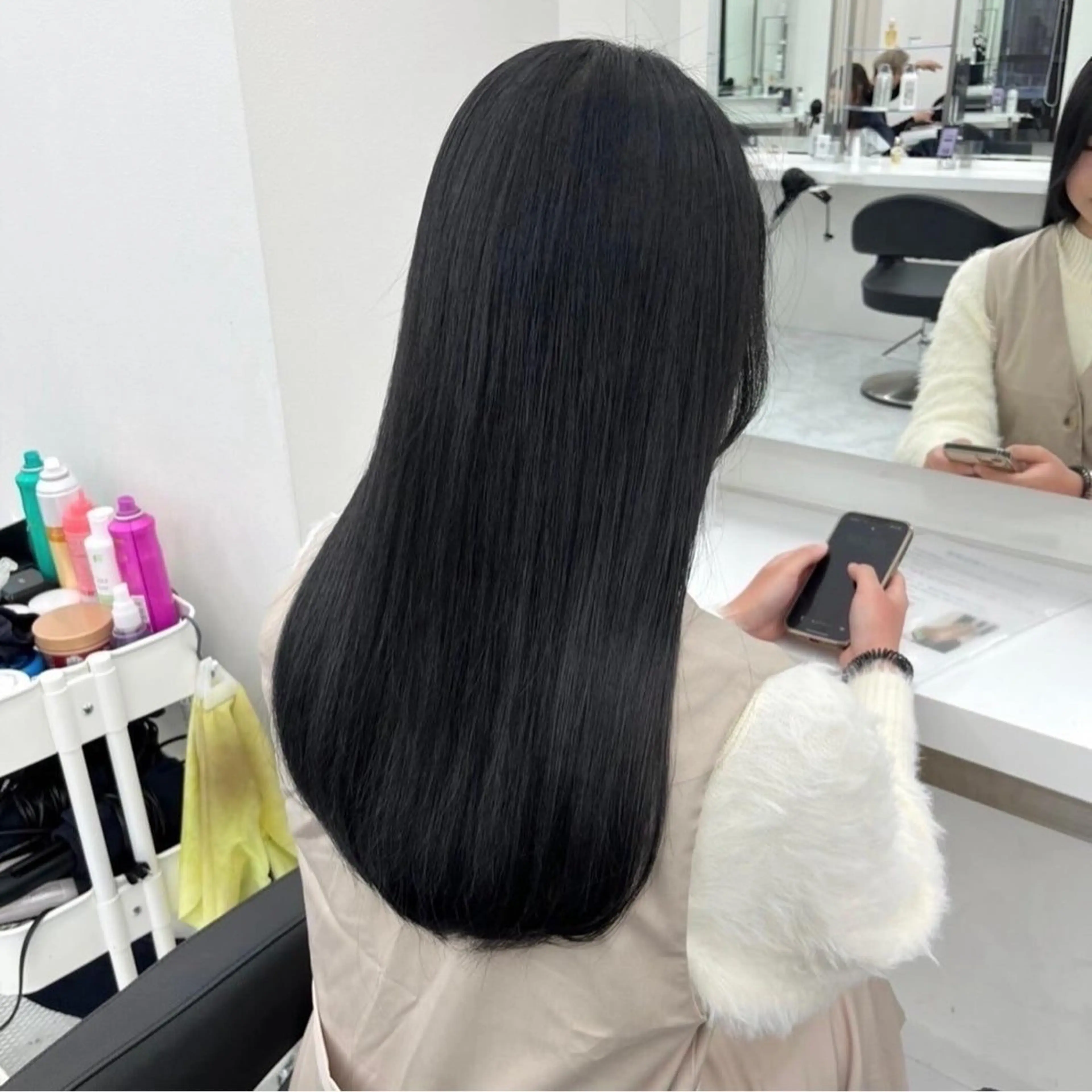 【🩶就活や実習にも対応🩶】ブルーブラック🖤／コリアンブラック🇰🇷ワンカラー🤍の写真