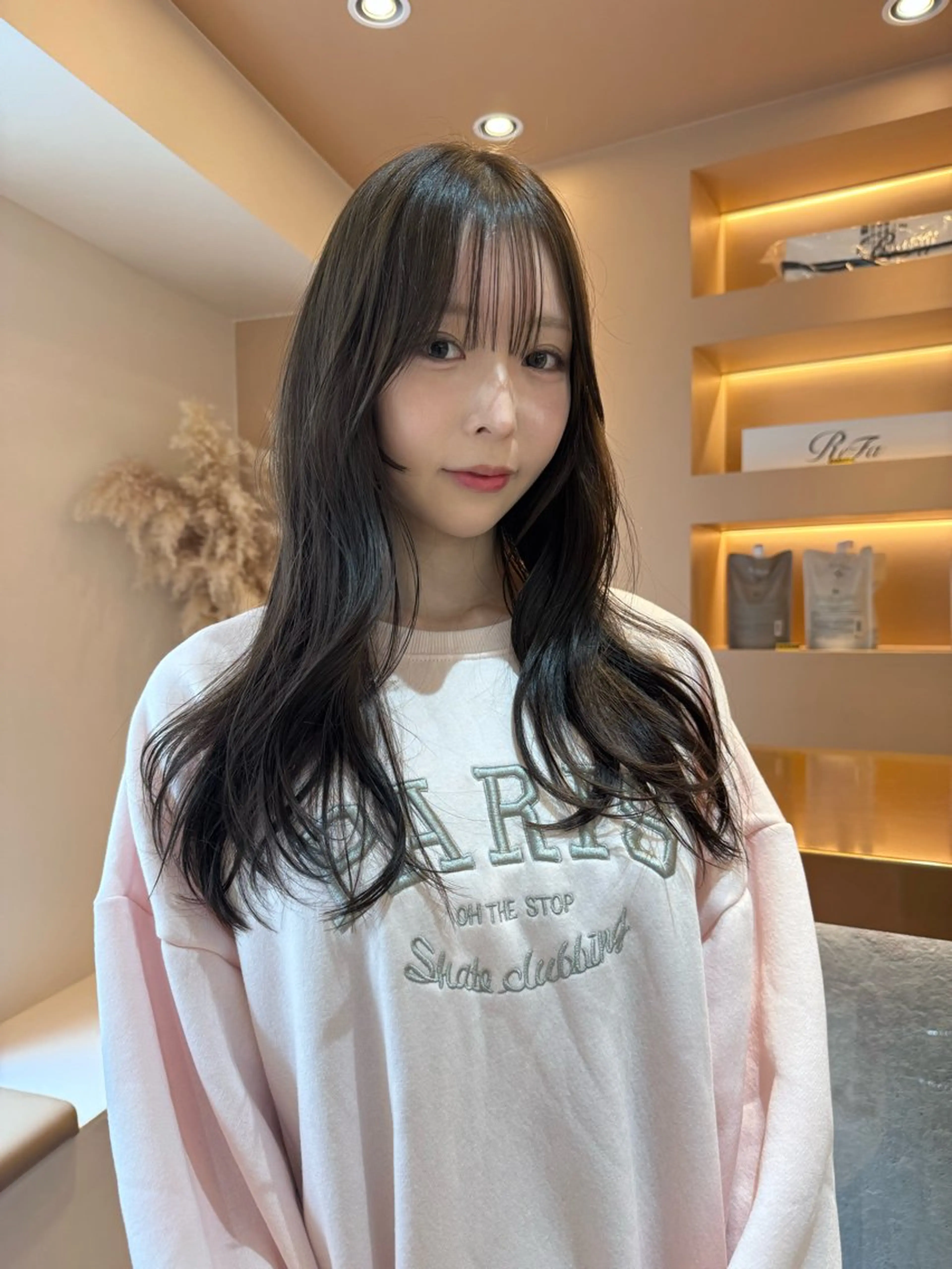 ロング カラー レイヤーカットモデル 募集/藤原一真のヘアスタイル