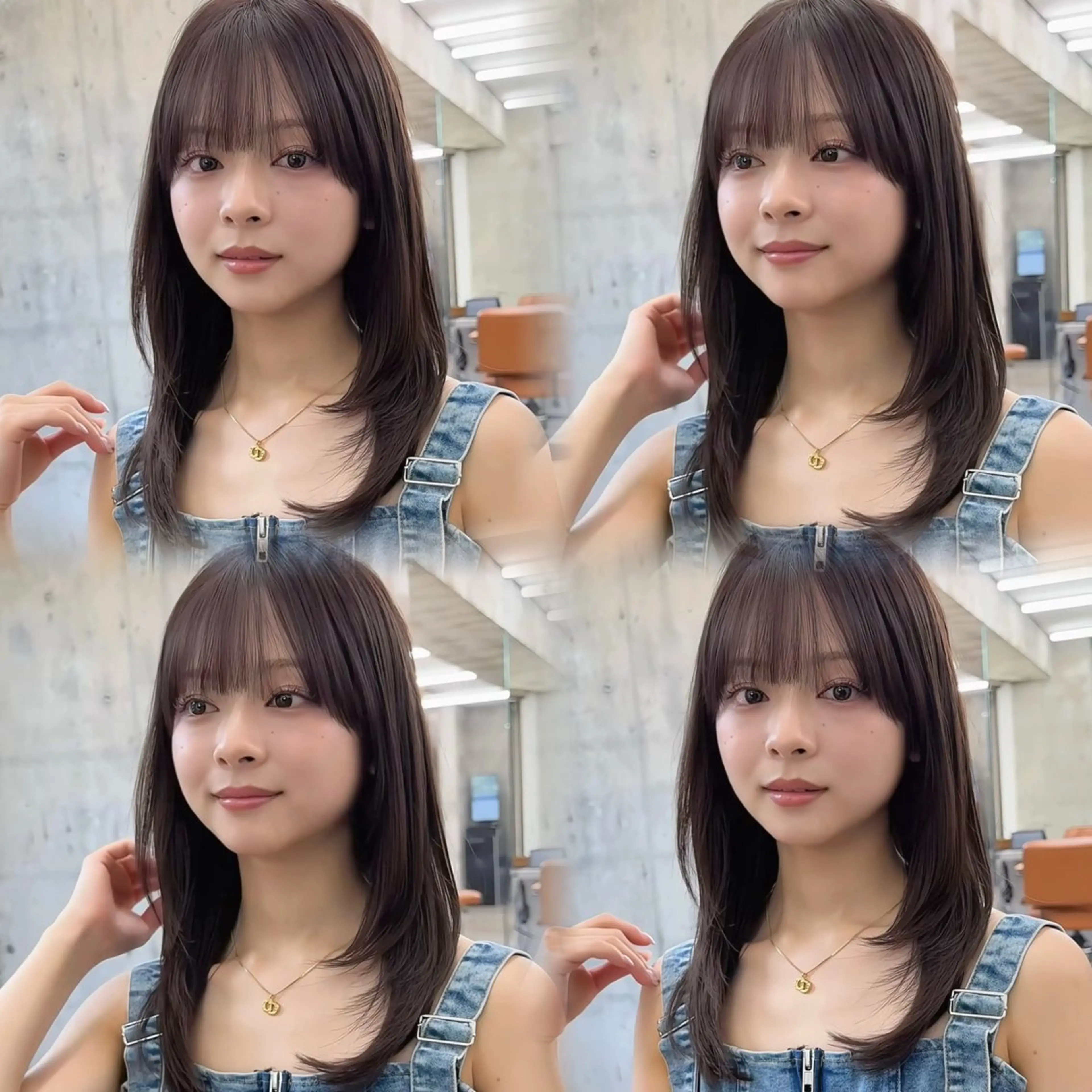 セミロング カラー レイヤーカット 柔らかいレイヤー🌿 大人ヘア/みっきーのヘアスタイル