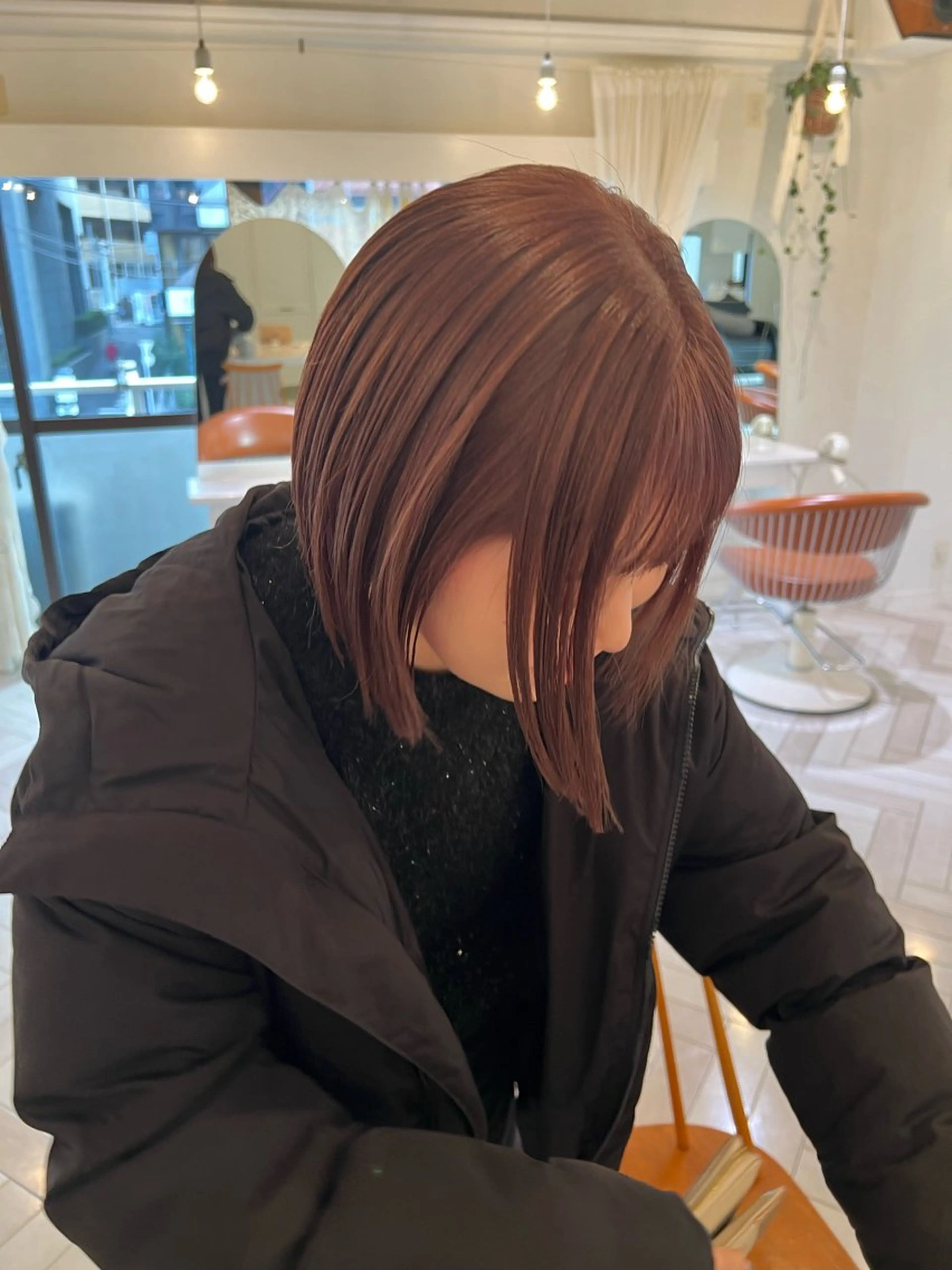 カラー ヘアカラー ブリーチカラー🎀 韓国風/寺門美優のヘアスタイル