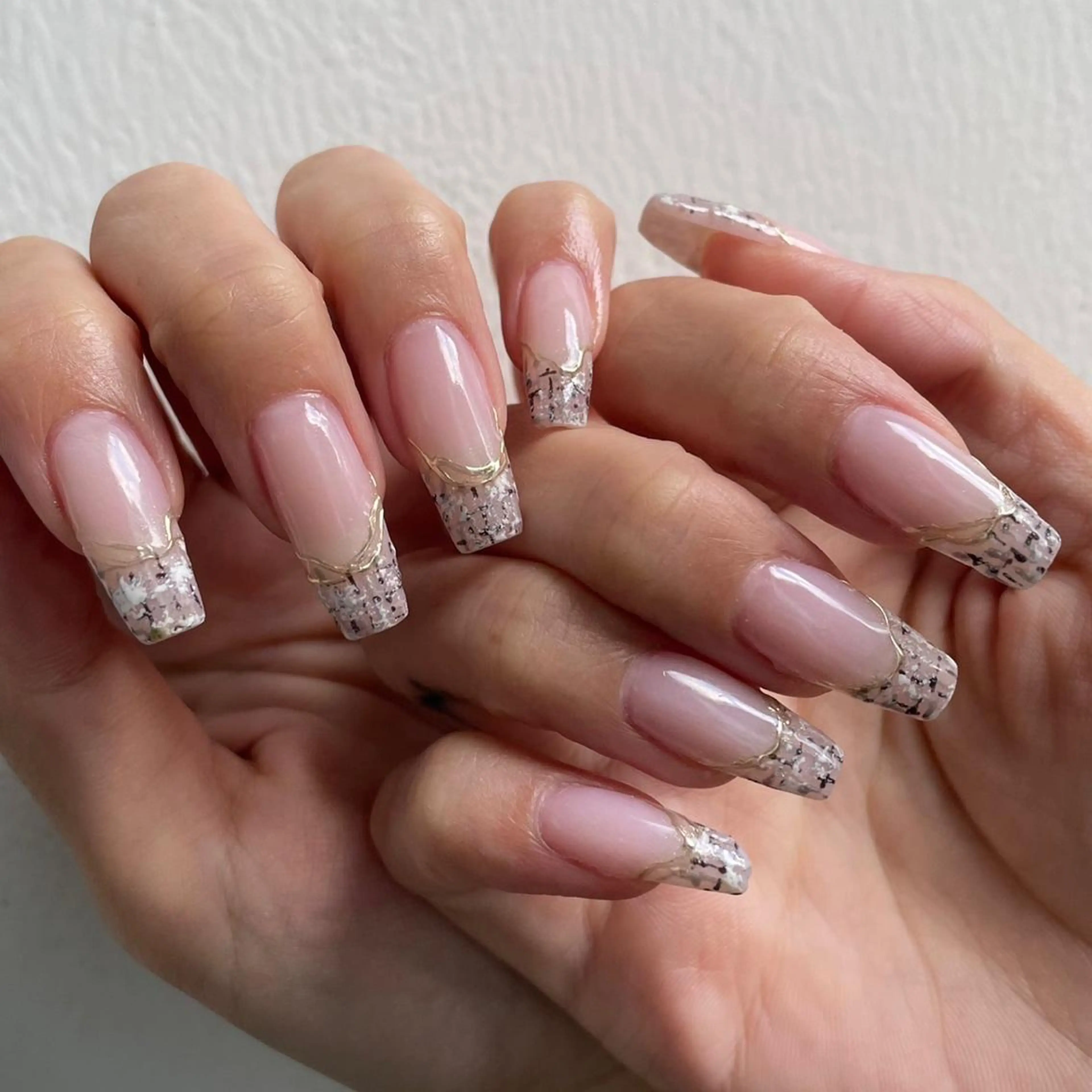 ネイル ツイードネイル 【やり放題専門店】 スカルプ＆長さ出しのネイルデザイン