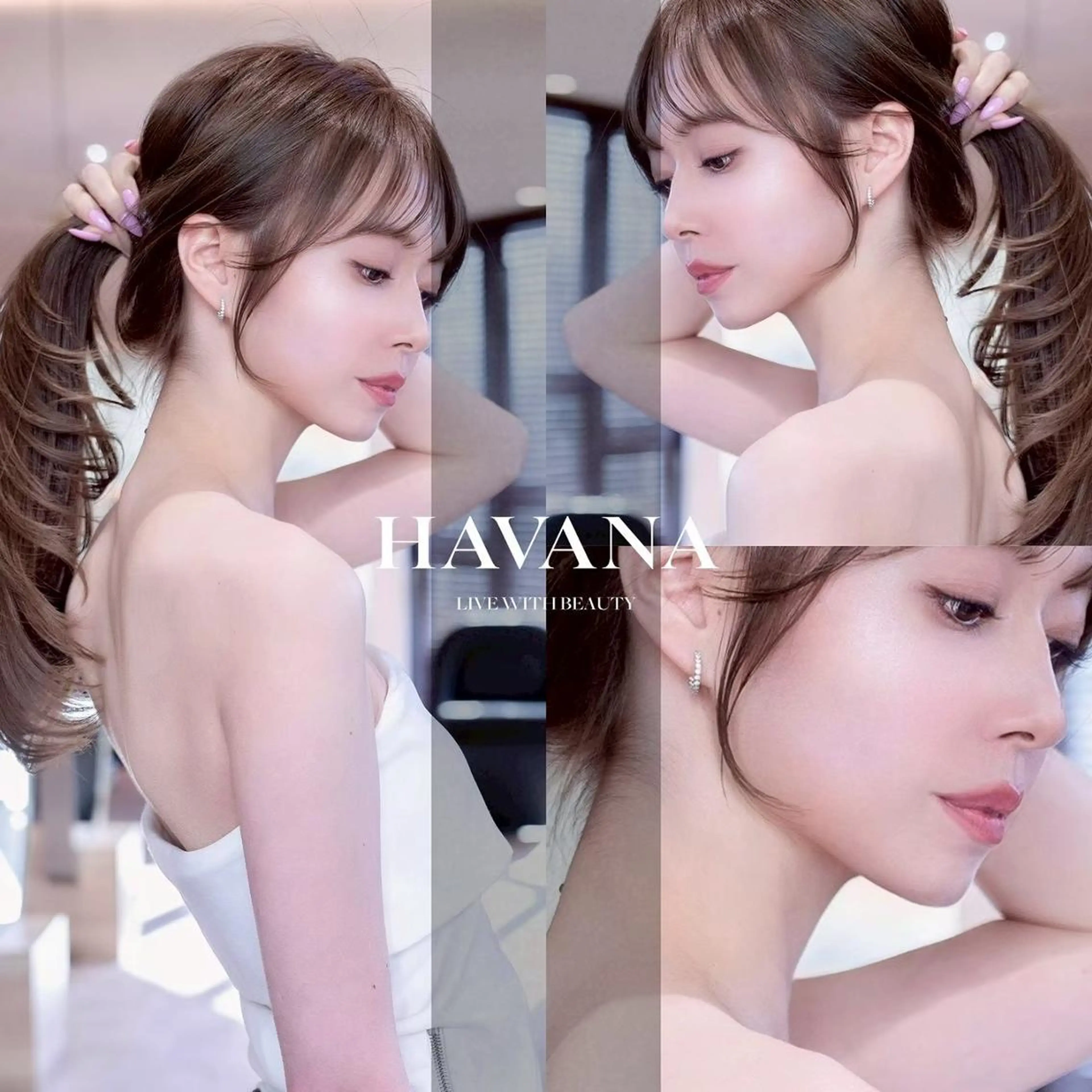 セミロング カラー カット ヘアカラー トリートメント HAVANA.天神 【レイヤー/ボブ】のヘアスタイル