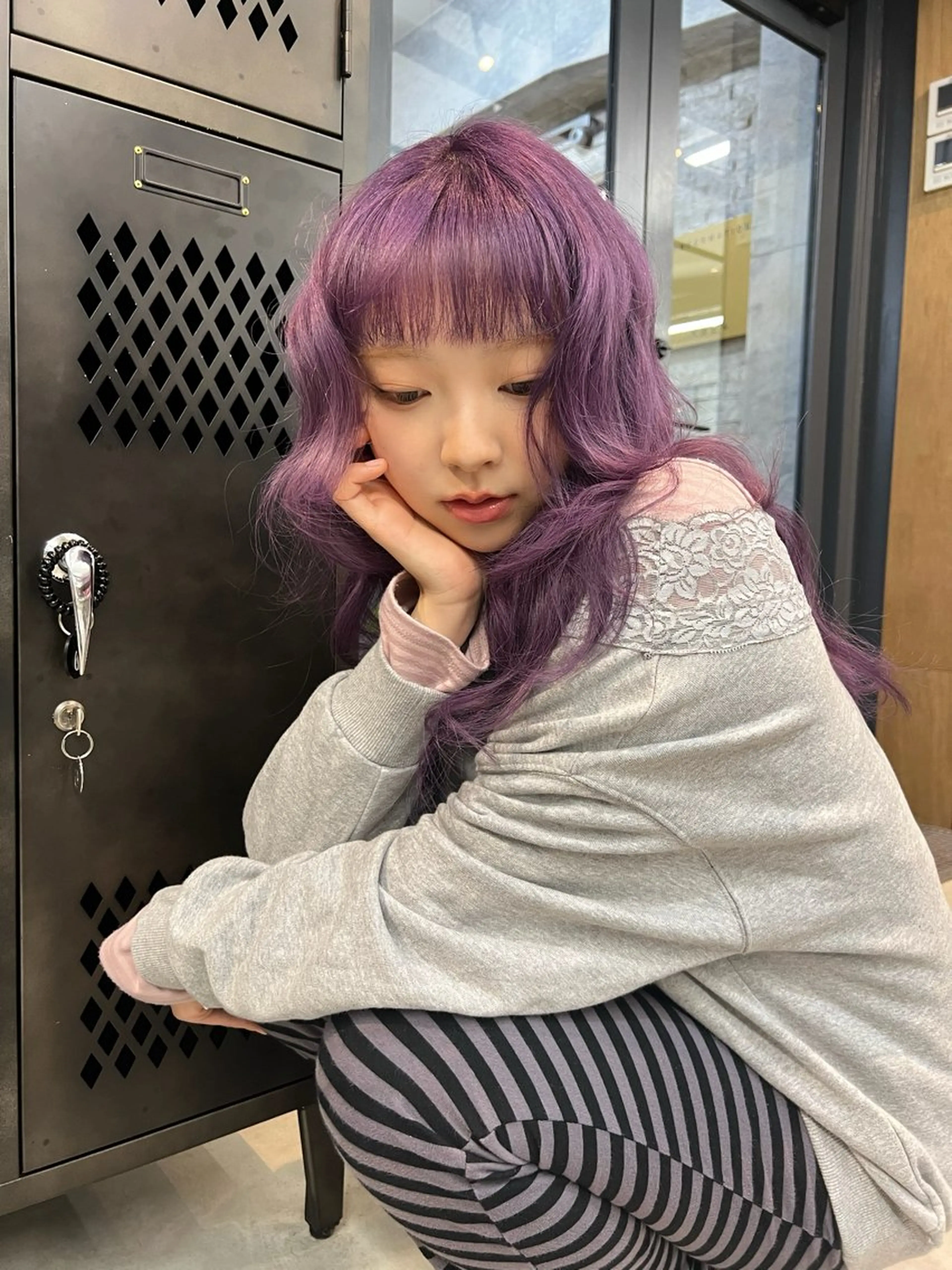 カラー ブリーチ bebeko kaedeのヘアスタイル