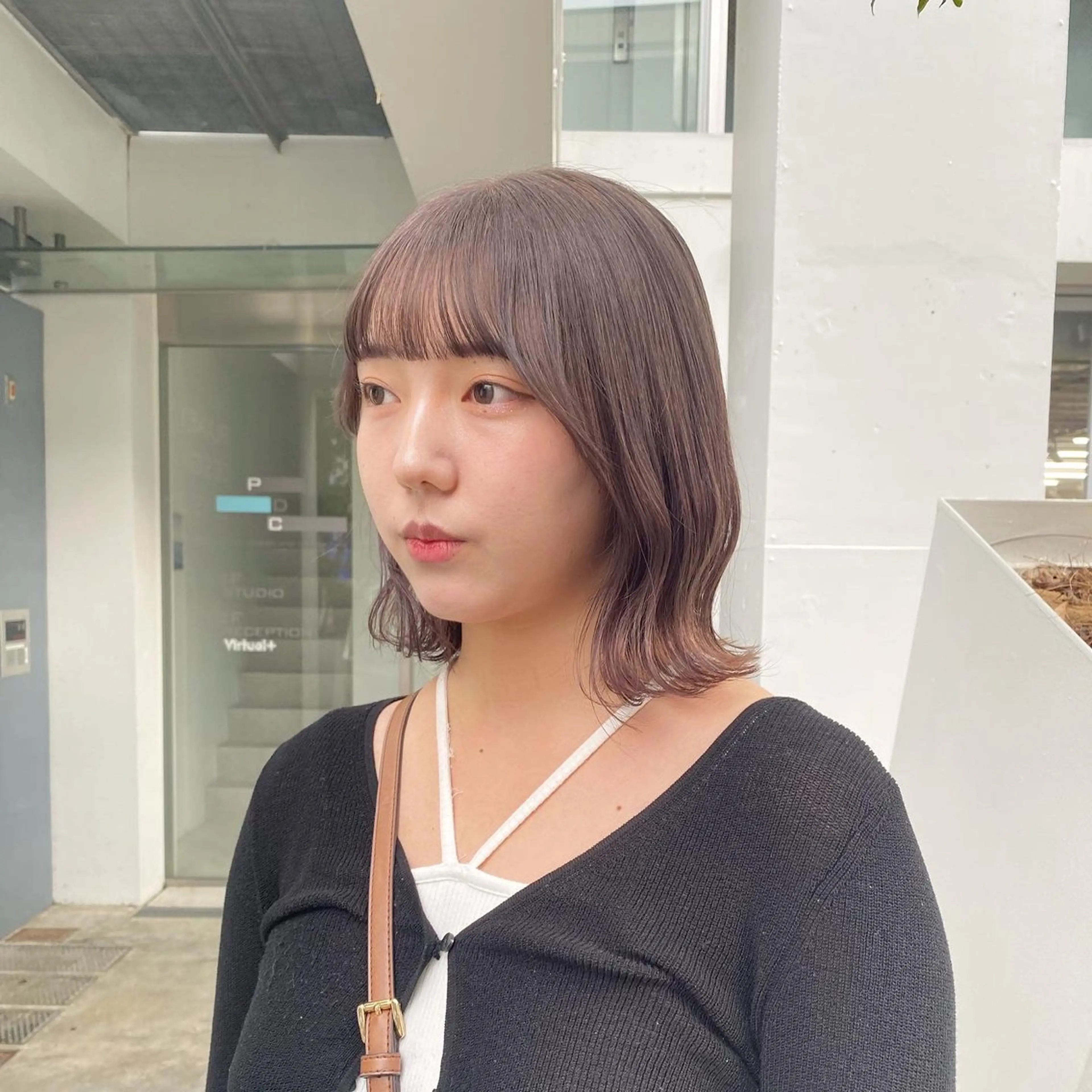 ミディアム カラー グレージュ ラベンダーカラー ラベンダーグレージュ ラベンダーグレー Lomalia 🤍🫧/makoのヘアスタイル