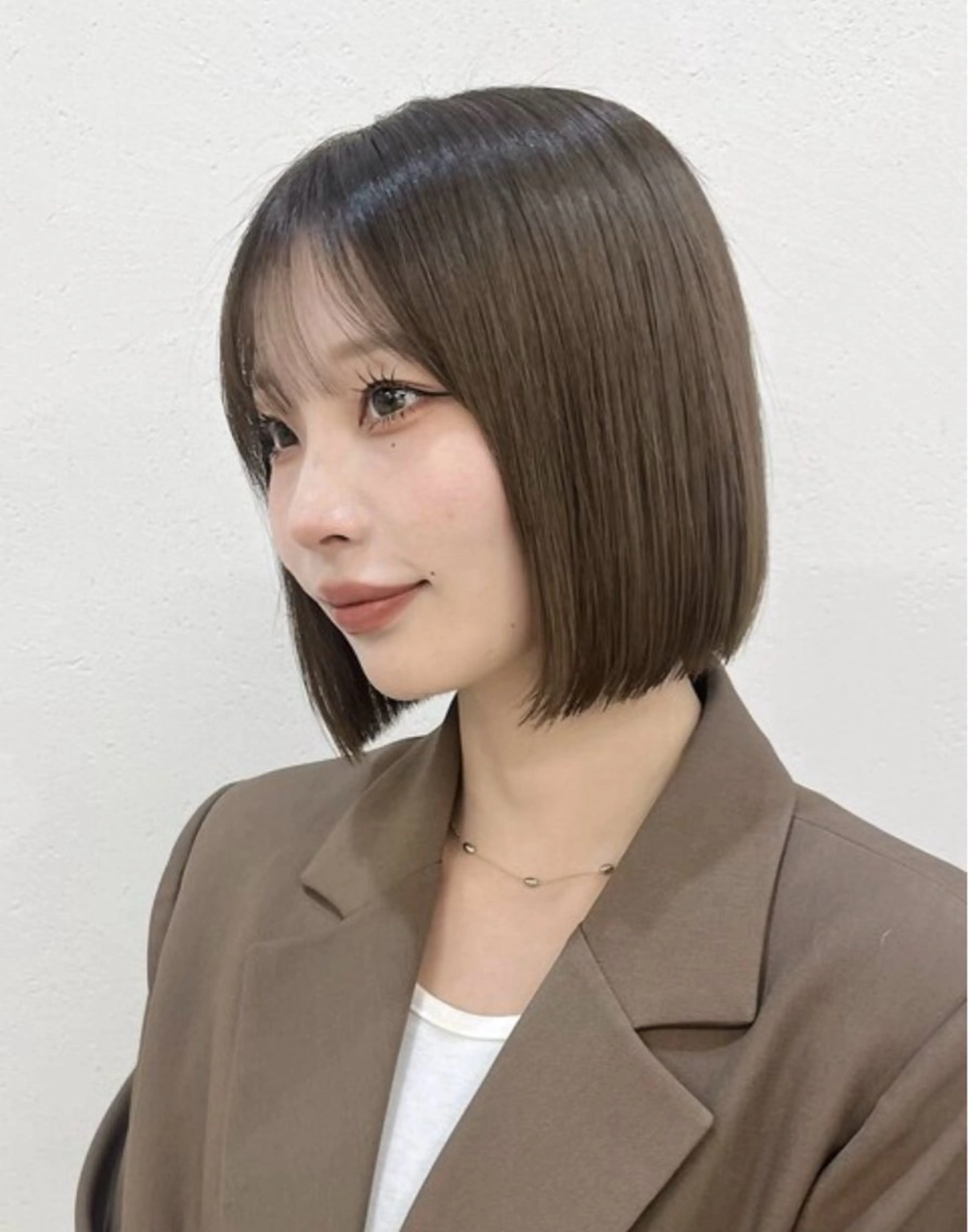 ショート カット ヘアカラー 福岡美容師 透明感カラーのヘアスタイル