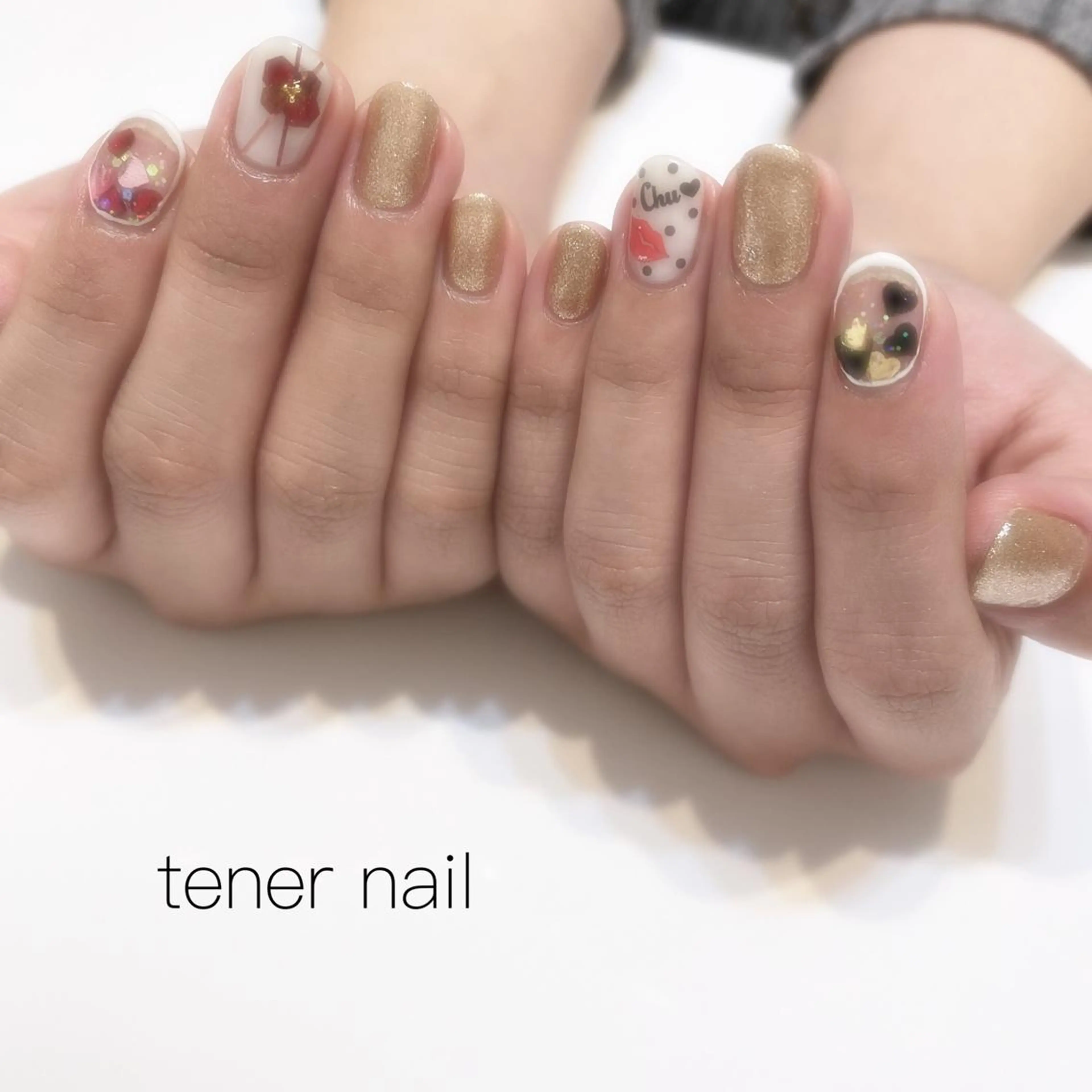 ネイル バレンタイン テネルネイル tener nailのネイルデザイン