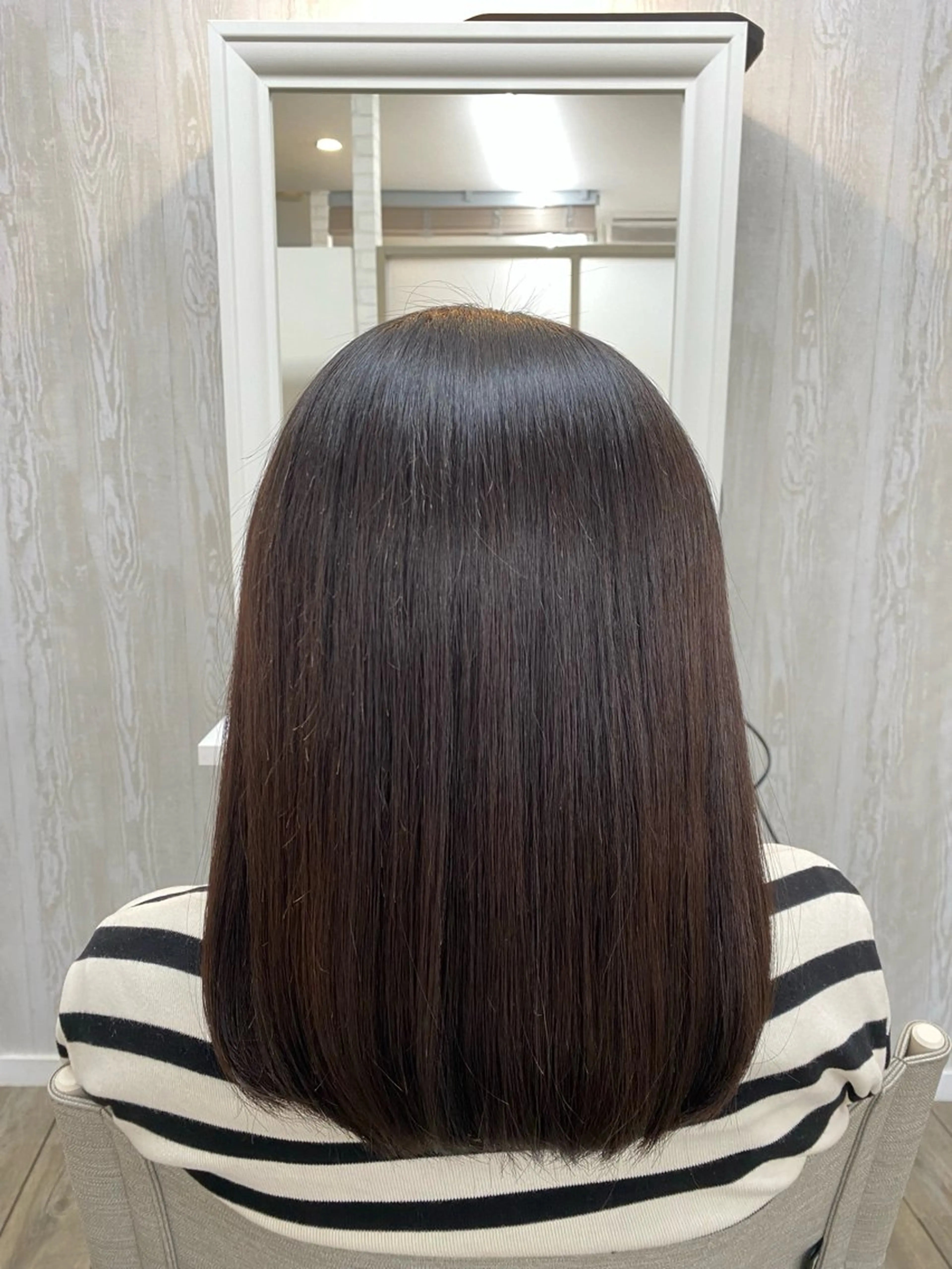 ミディアム 縮毛矯正 縮毛矯正 トリートメント THETAふじみ野 野宮のヘアスタイル