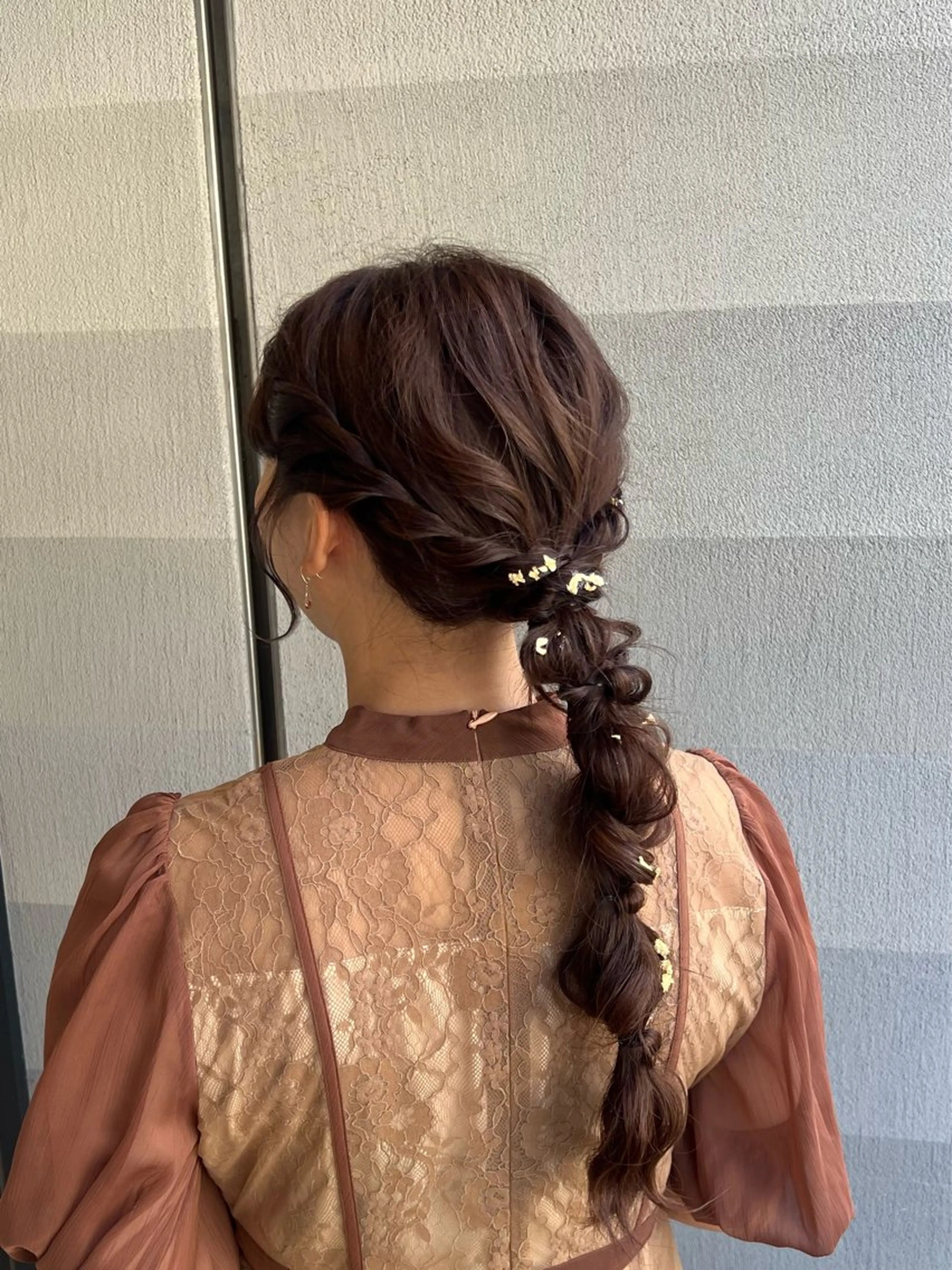 ロング ヘアアレンジ ふわモテ/艶カラー yuki♡♡のヘアスタイル