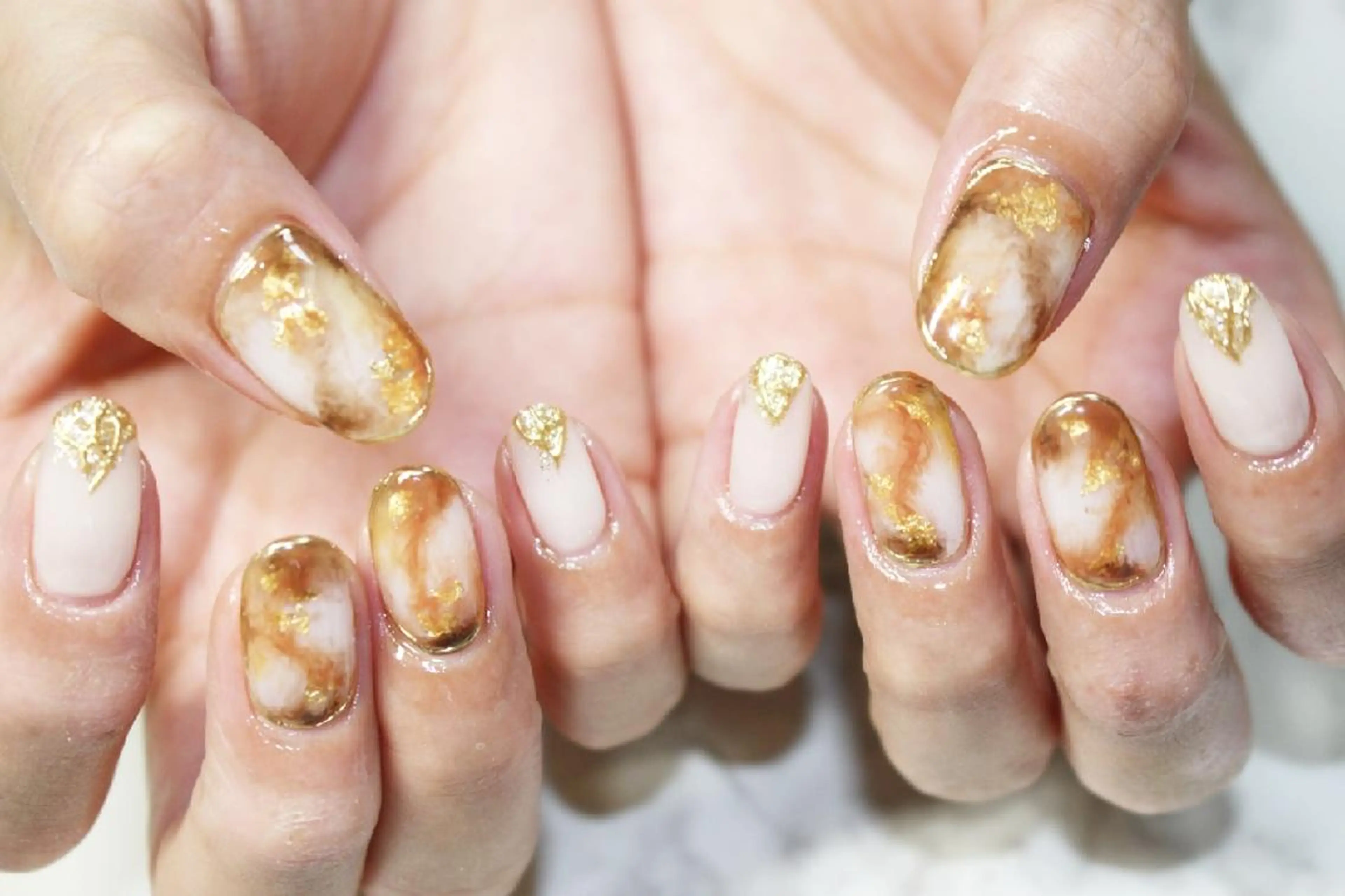 ネイル ミラーネイル ニュアンスネイル yu-a☆   柏ネイルのネイルデザイン