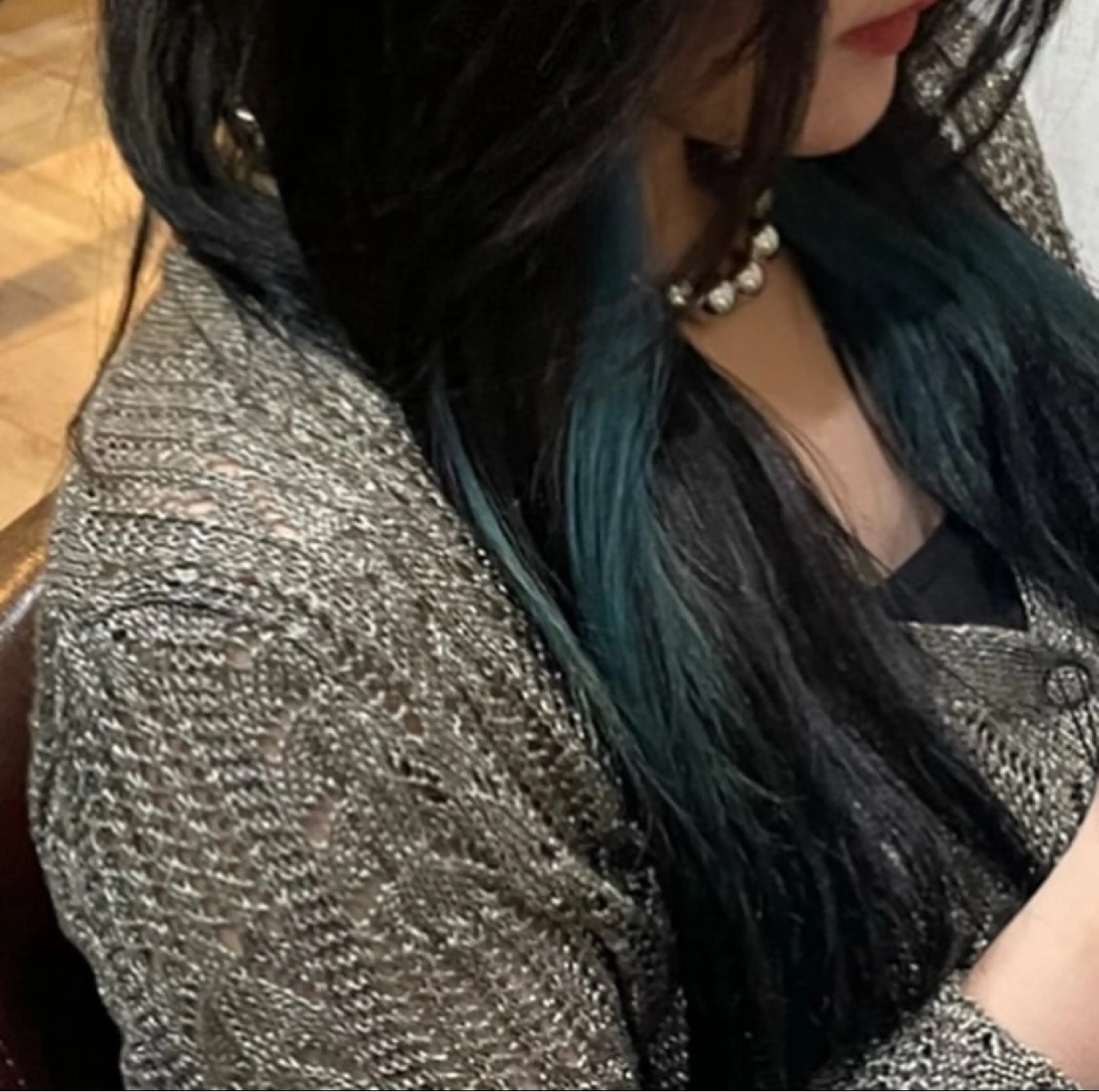 ロング カラー い な み ま なのヘアスタイル