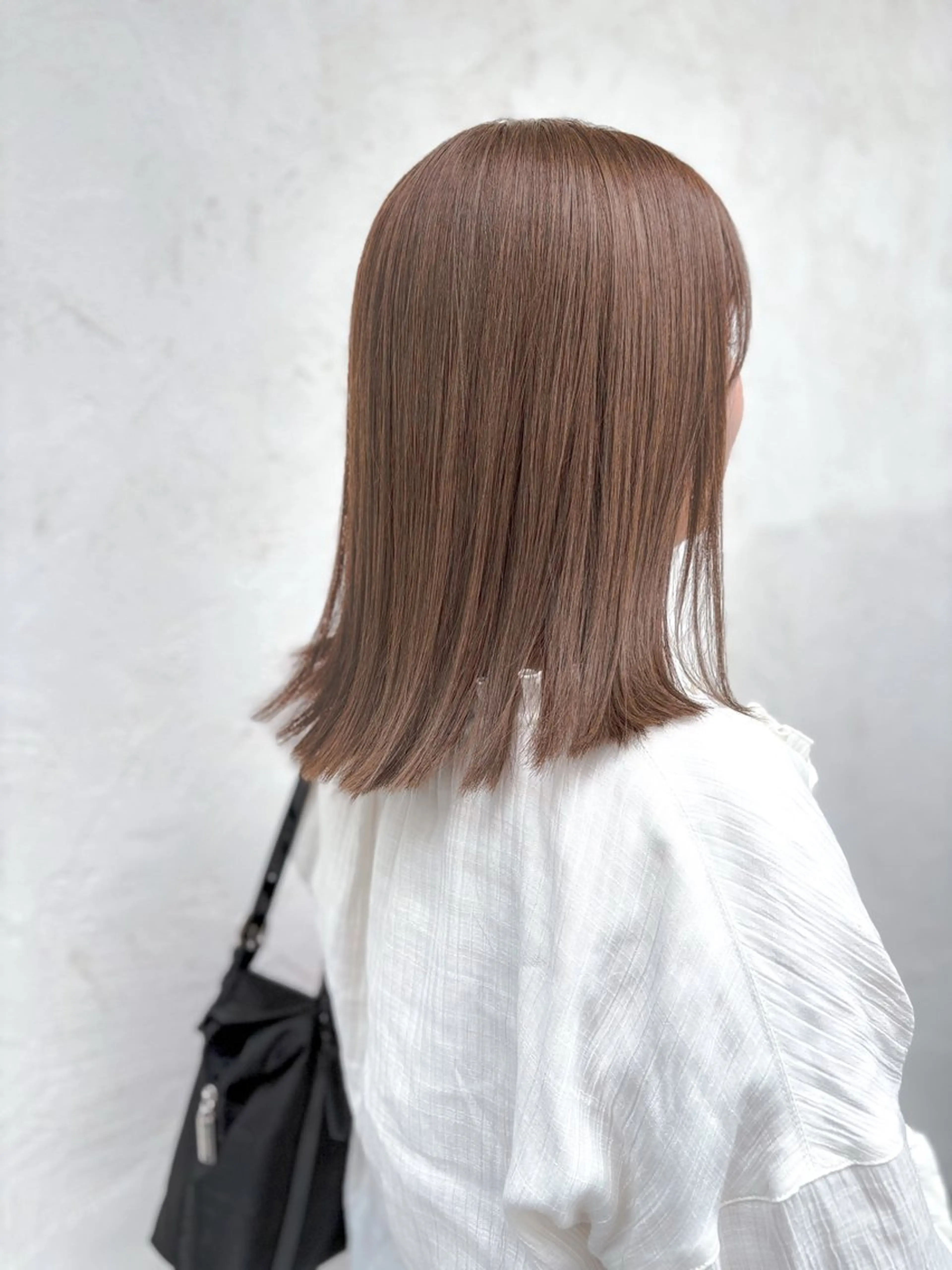 ミディアム カラー ヘアアレンジ カット ヘアカラー トリートメント ヘアセット ブリーチなし透け感/ マンツーマン/Ryoのヘアスタイル