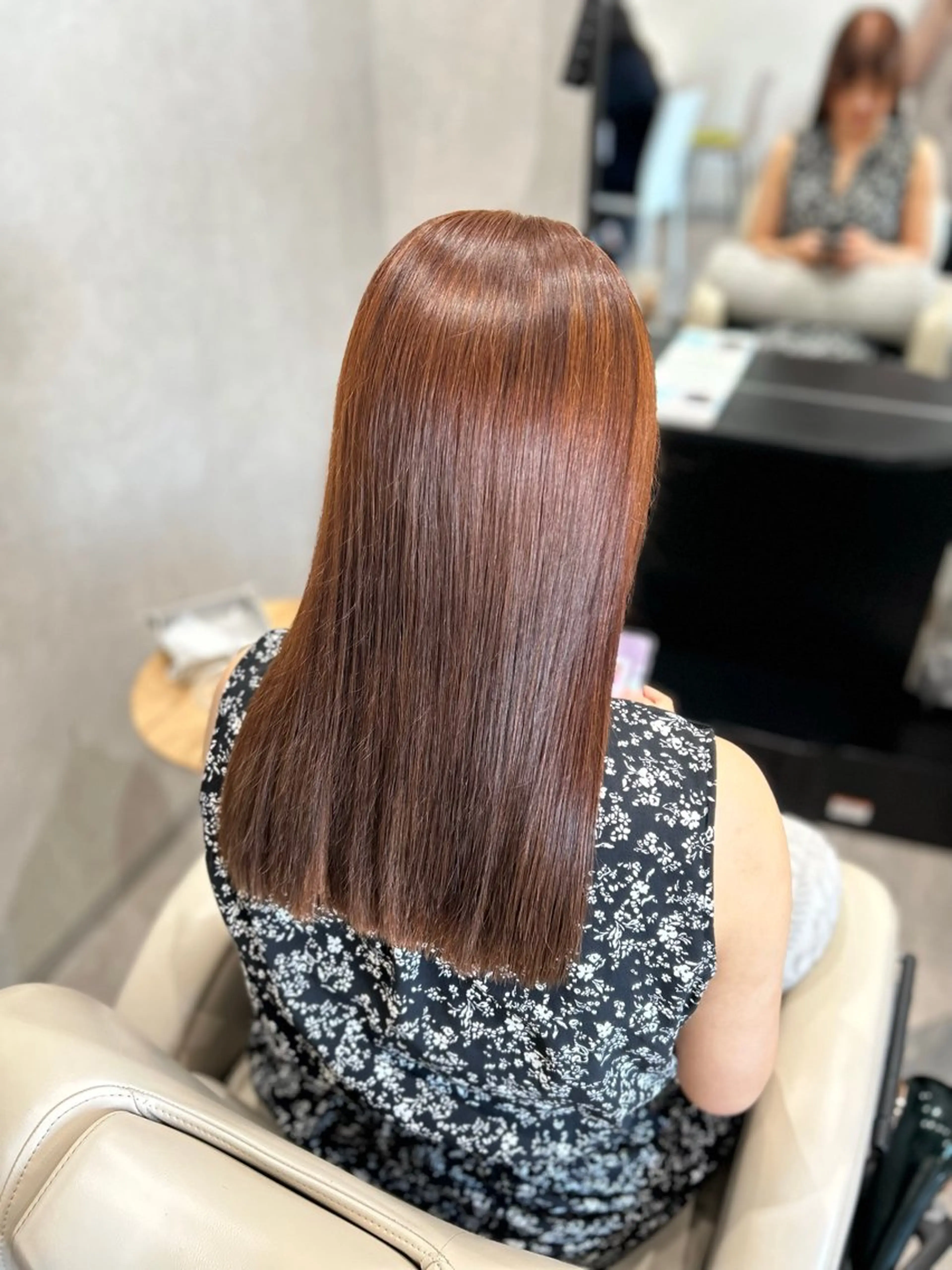 ロング オレンジブラウン 髪質改善 トリートメント カット ヘアカラー トリートメント Mintleaf🌿 akihoのヘアスタイル