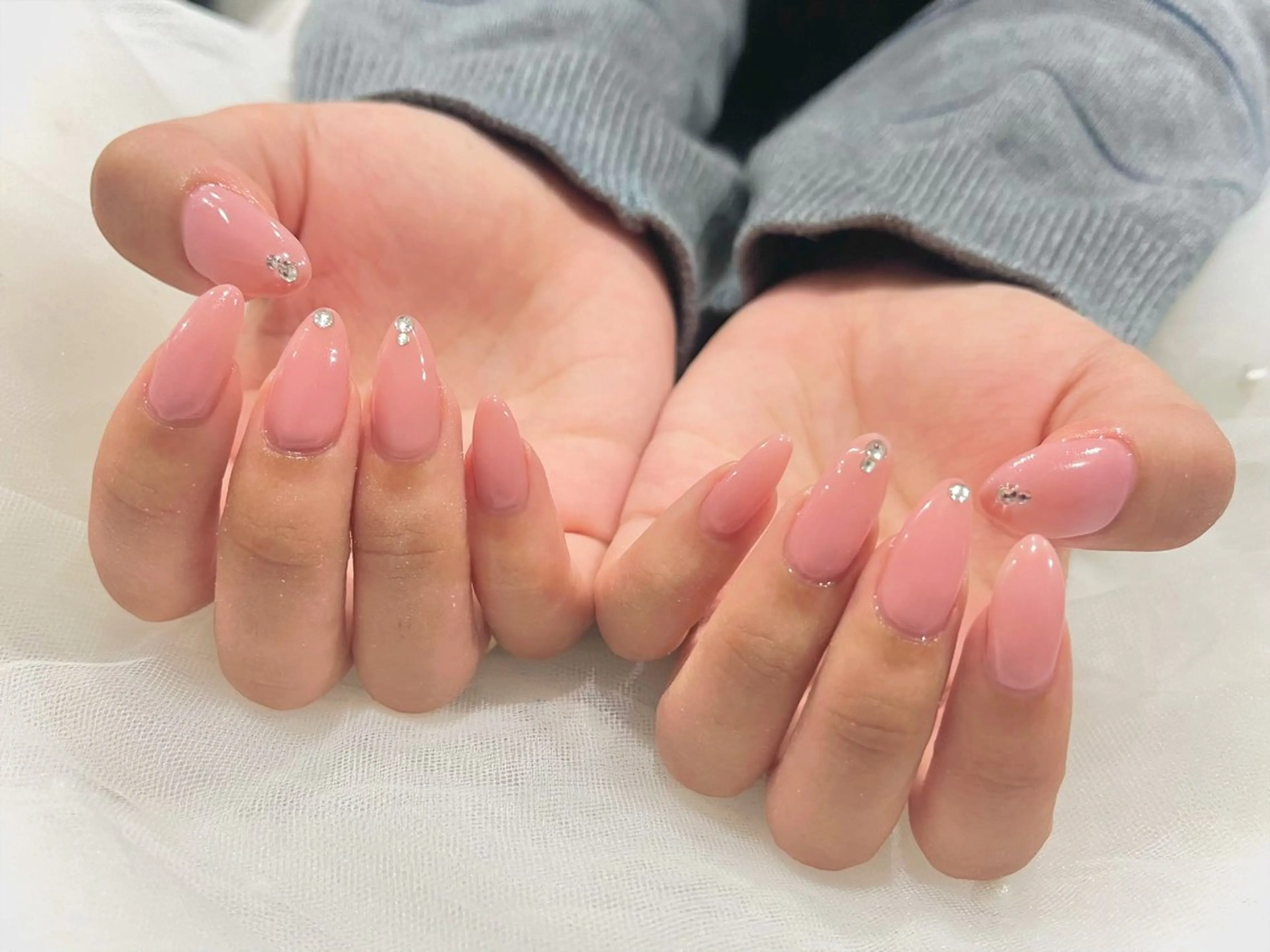 ネイル ピンク ハンドネイル Nail salon Cielel⟡Ayaのネイルデザイン