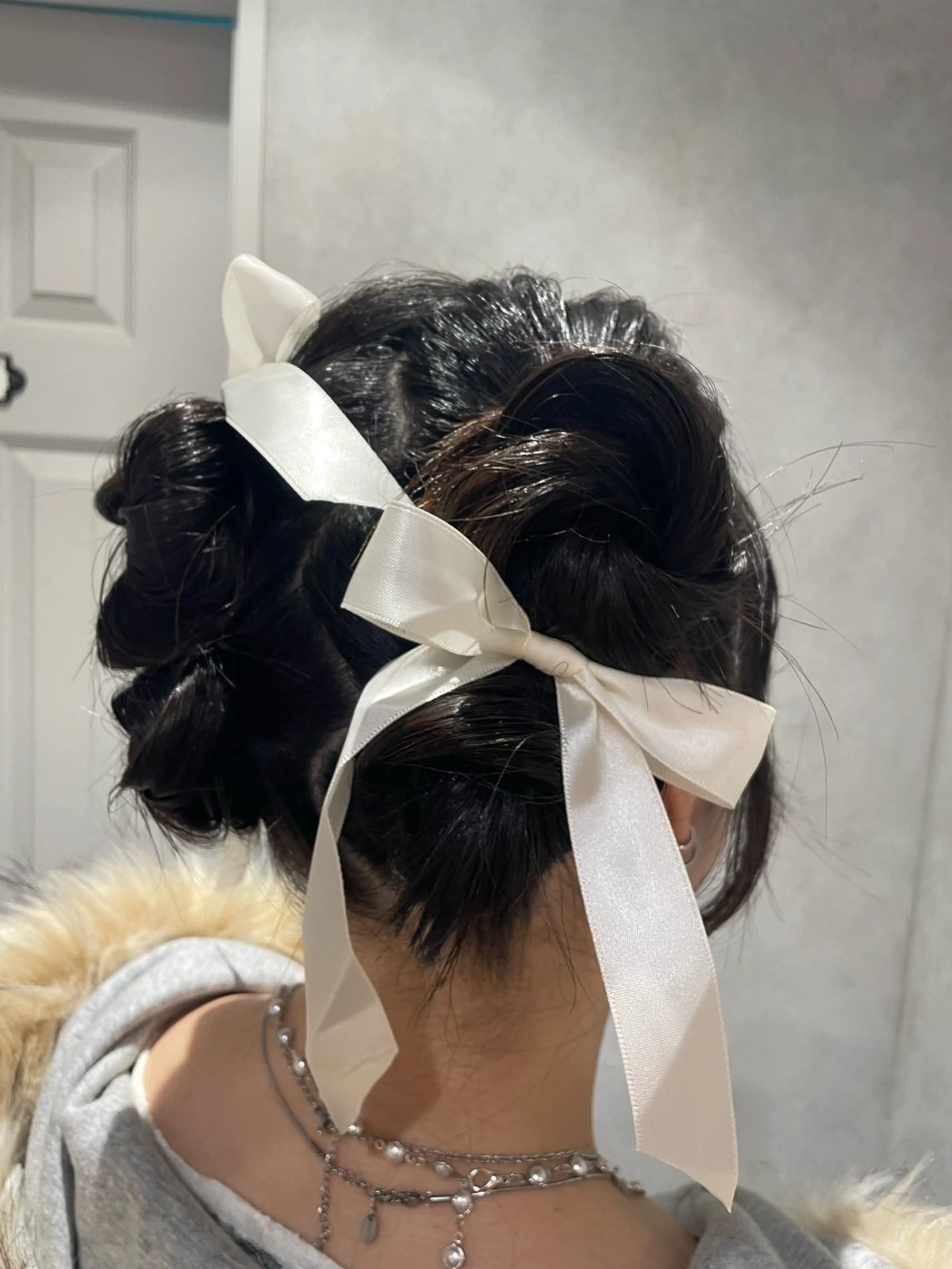 セミロング ヘアアレンジ ヘアセット みたち すみれのヘアスタイル