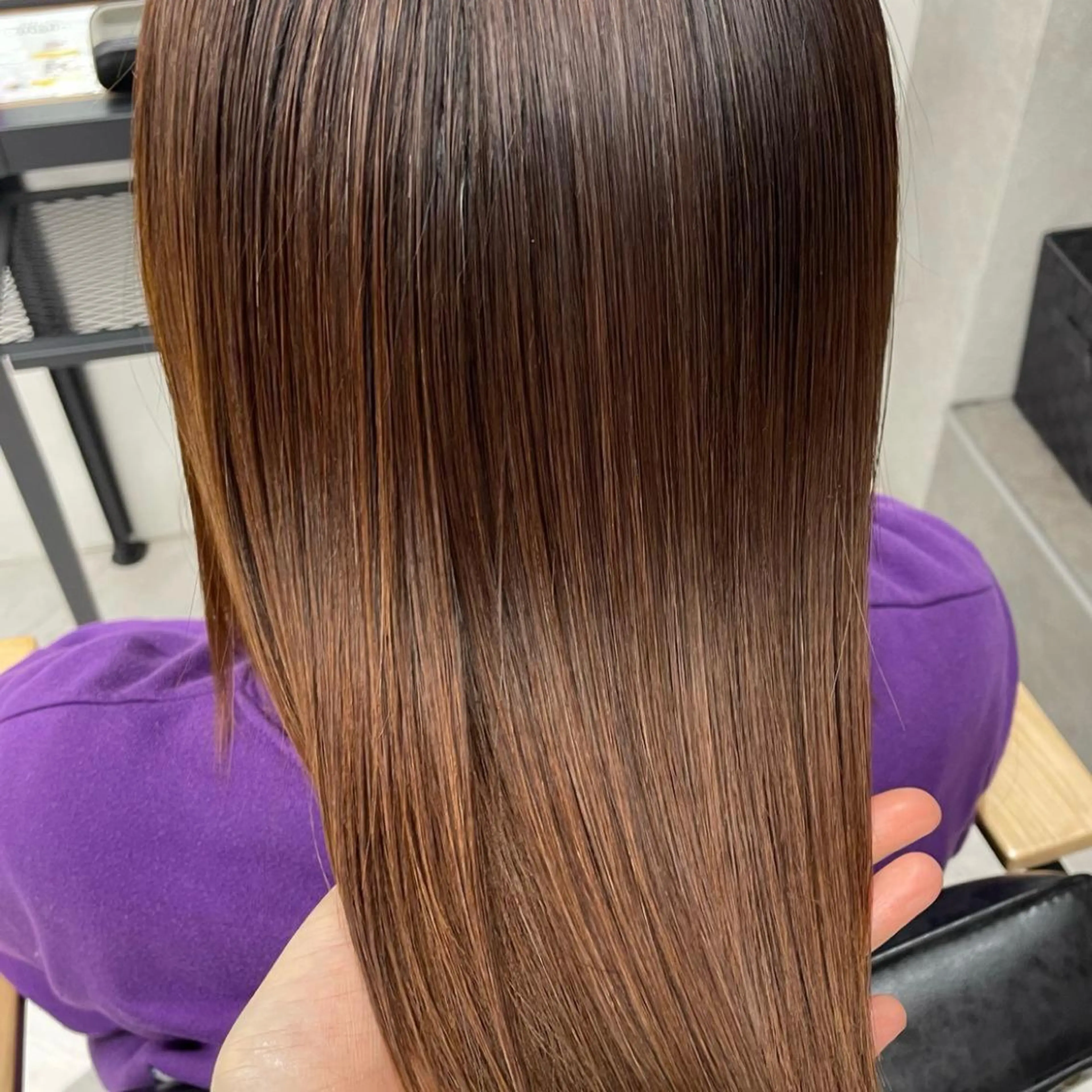 ショート カラー パーマ ヘアアレンジ メンズ キッズ ネイル マツエク・マツパ アイブロウ 酸性ストレート ストレートパーマ mona/ ストレートスタイル✨のヘアスタイル