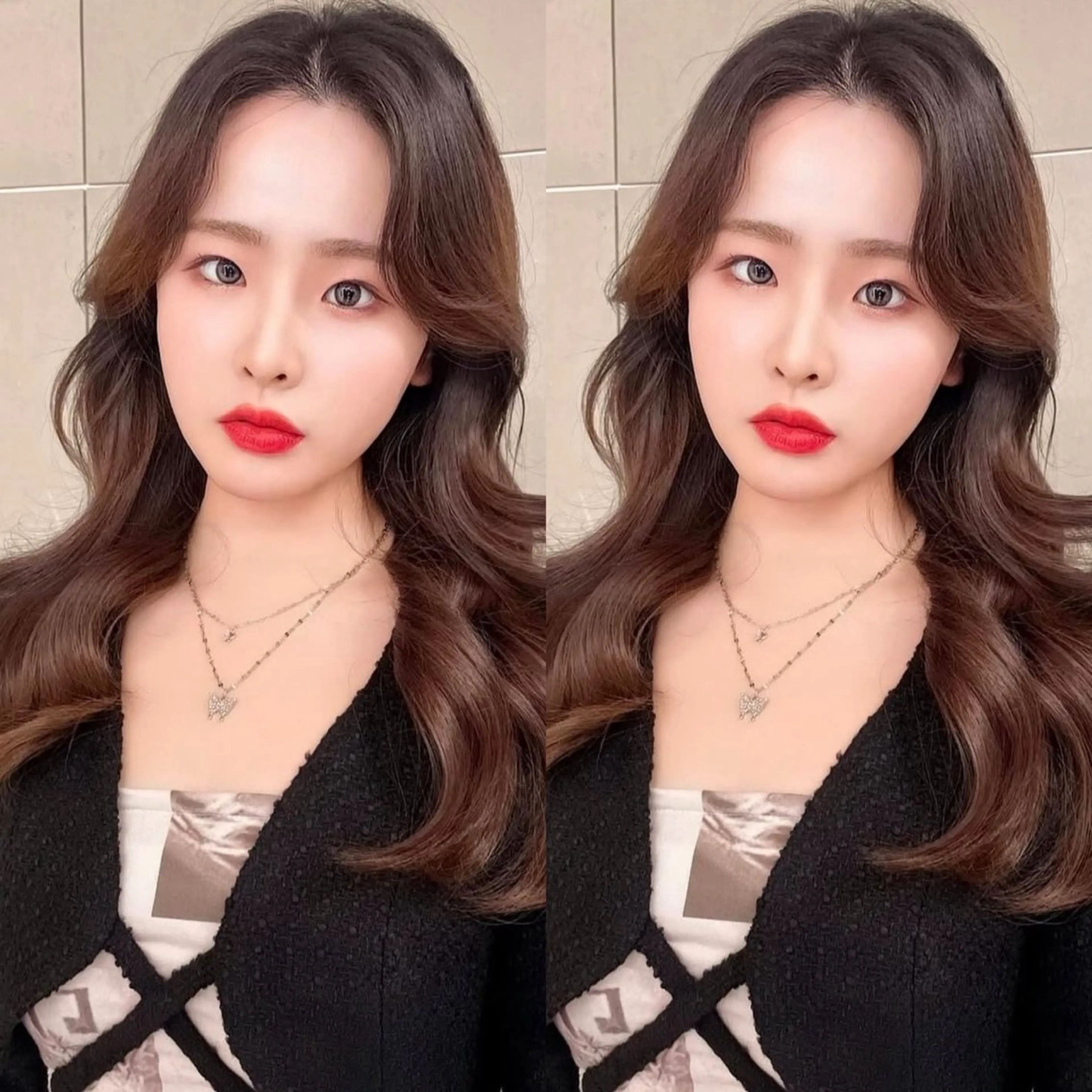 ロング カラー レイヤー/髪質改善 /透け感カラー/艶髪のヘアスタイル