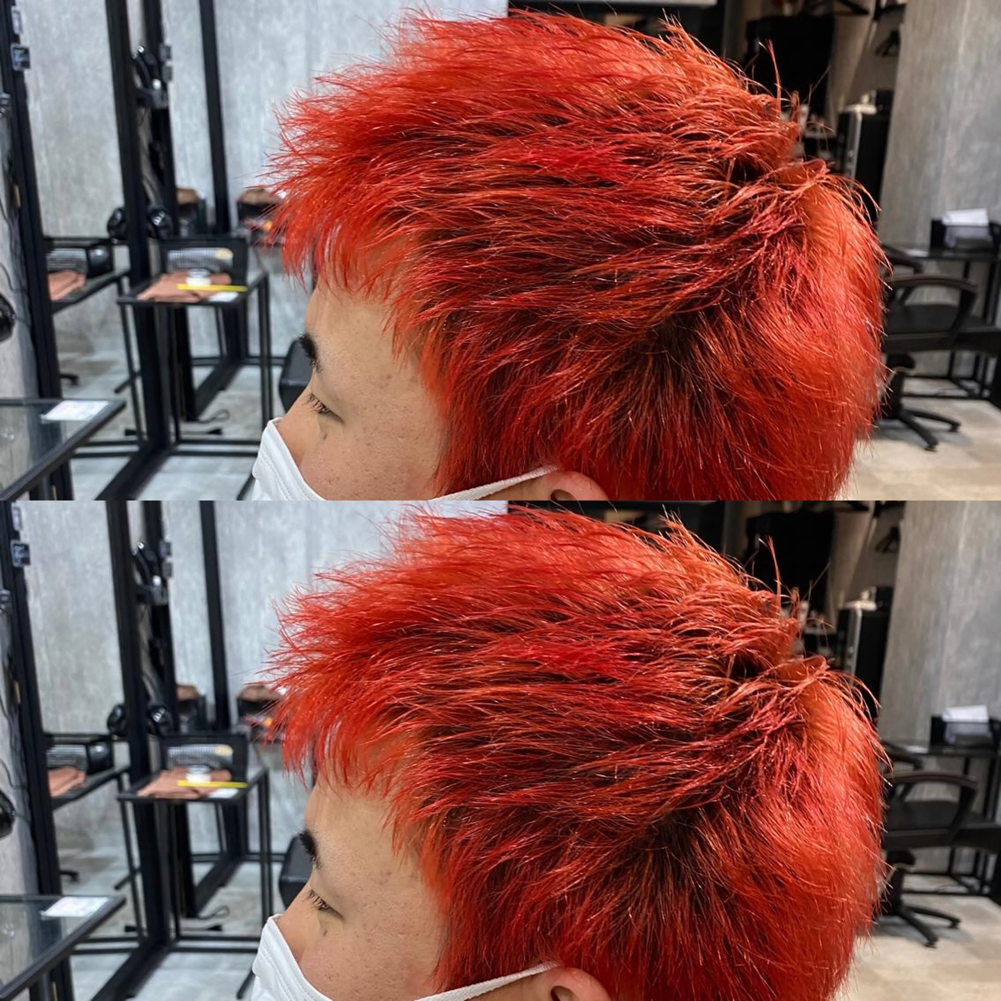 ショート カラー メンズ メンズブリーチ ブリーチ オレンジ 𝙱𝙻𝙴𝙽 𝚋𝚢 𝚍𝚘𝚝.所属・🤍BLEN 窓🤍のヘアスタイル