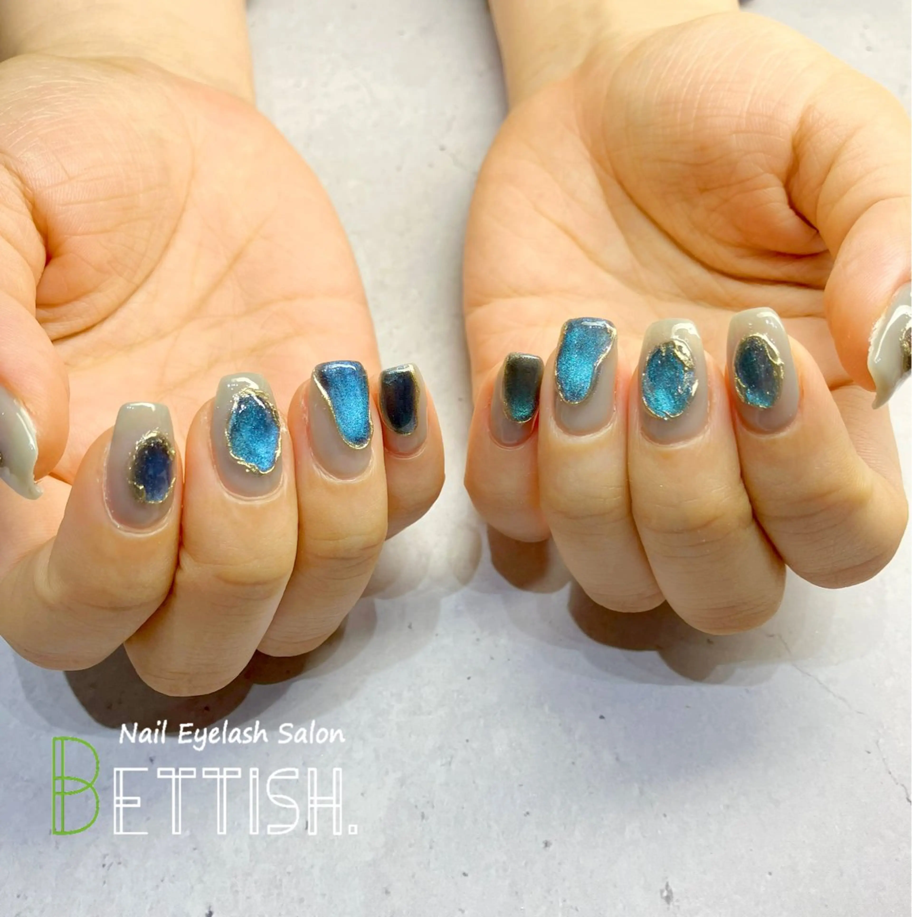 ネイル ブルー BETTISH. KUMIKO☺︎︎のネイルデザイン