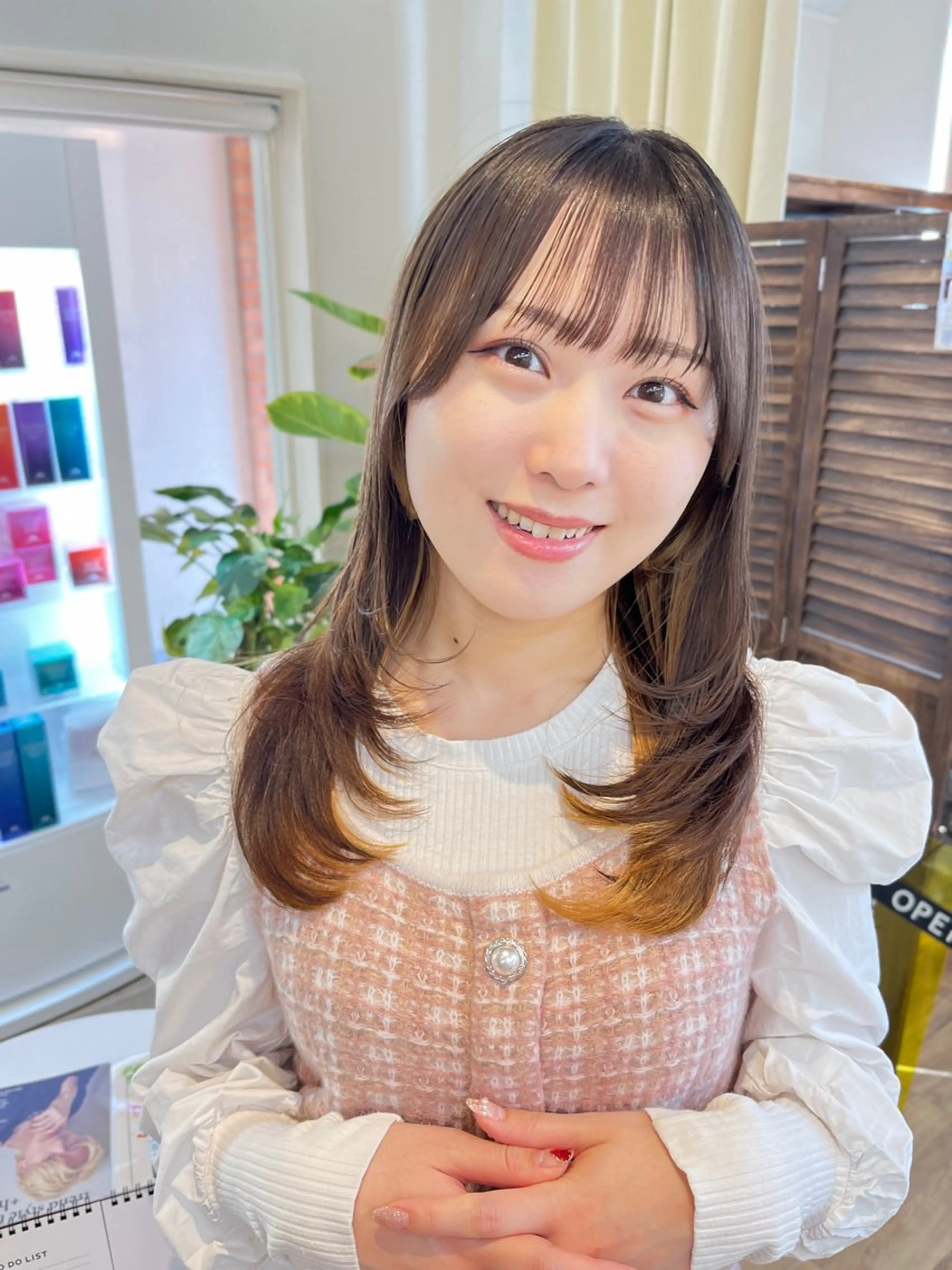 【ダメージを抑えて艶カラー◎】カット+カラー+オージュアトリートメントの写真