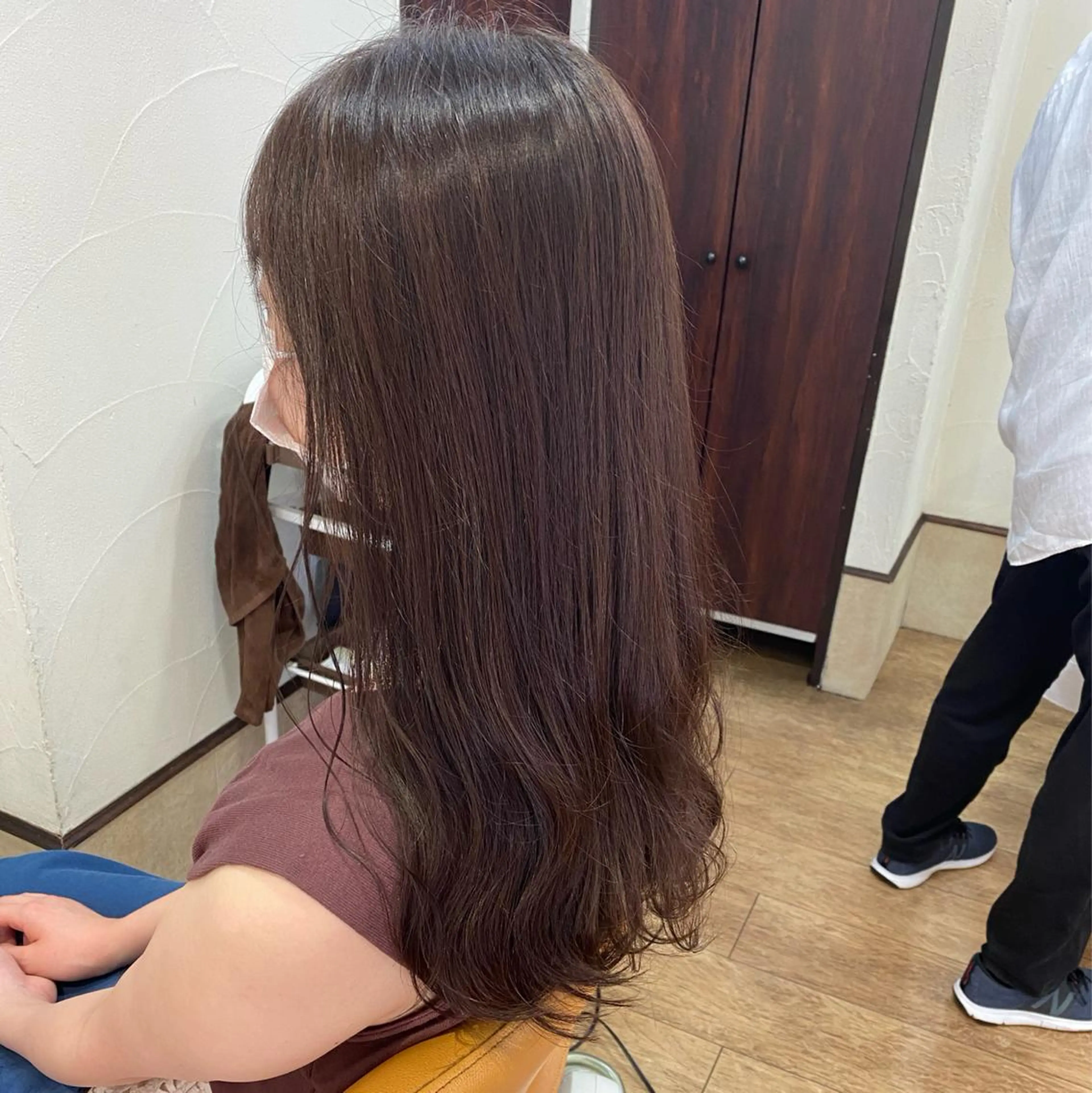 ロング カラー ブラウンカラー ナチュラルブラウン サプリームヘア 飯田みち瑠のヘアスタイル