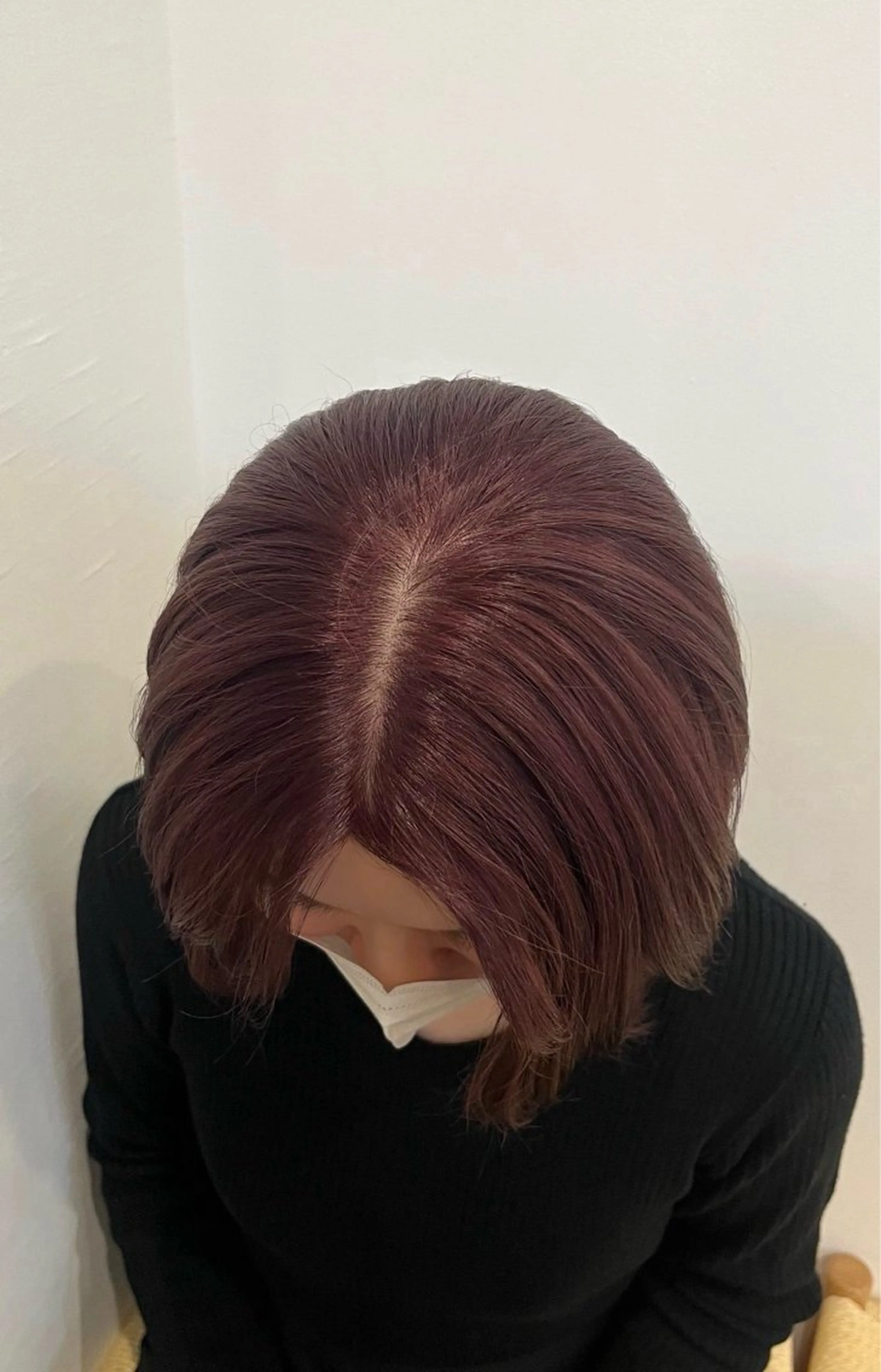 ミディアム ボブ カット ヘアカラー 伊澤 紗弥のヘアスタイル