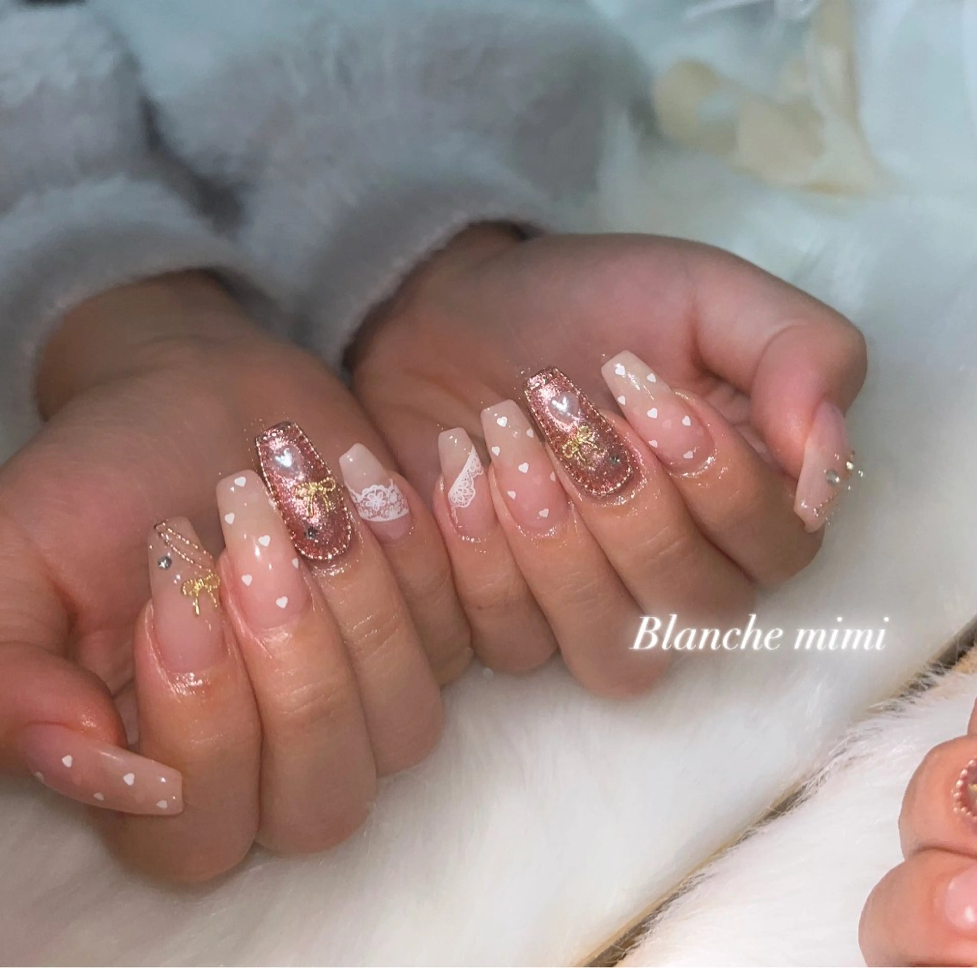 ネイル ハンドネイル Blanche mimi.u_aのネイルデザイン