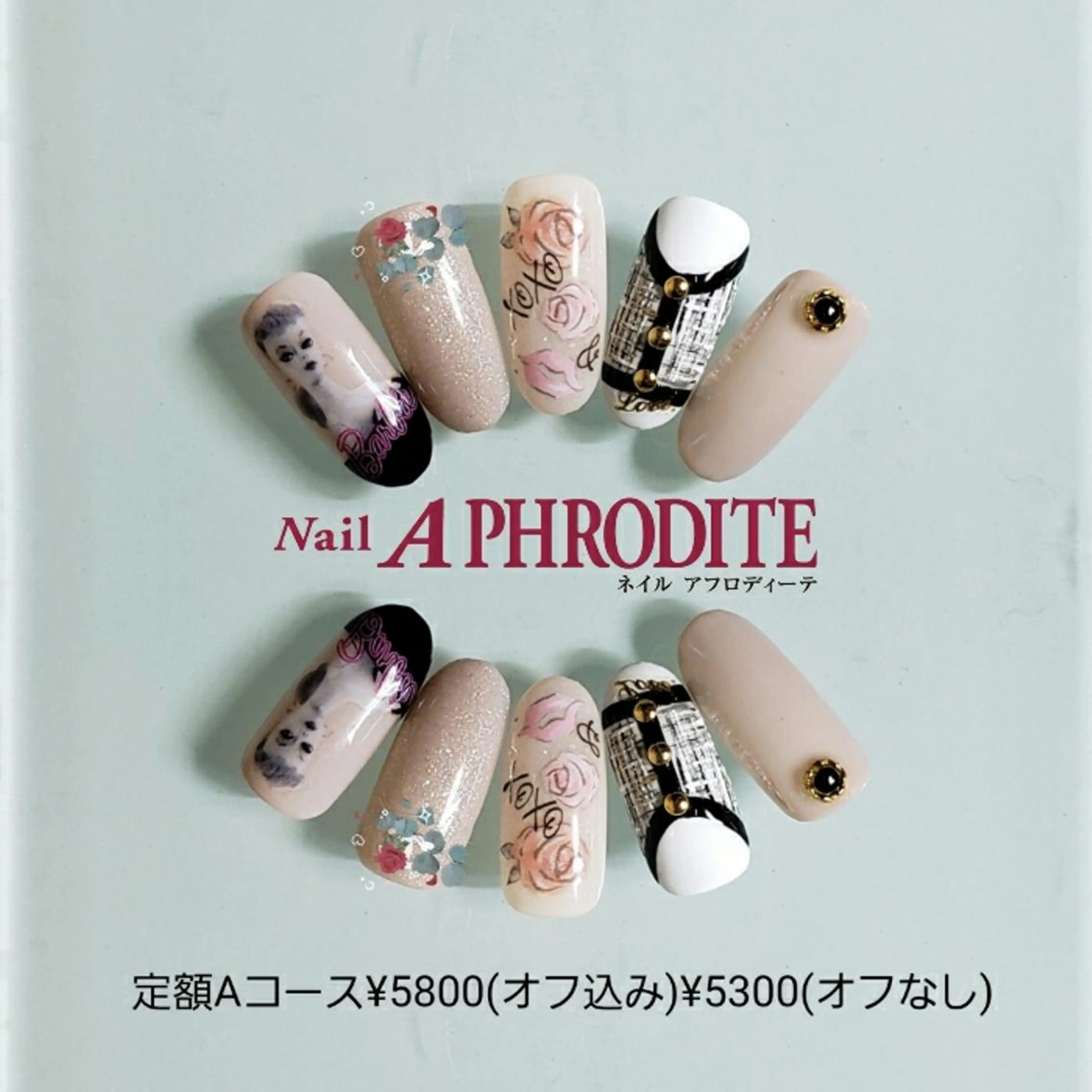 ネイル ロングネイル 持ち込み ニュアンスネイル ハンドネイル Nail  Aphroditeのネイルデザイン