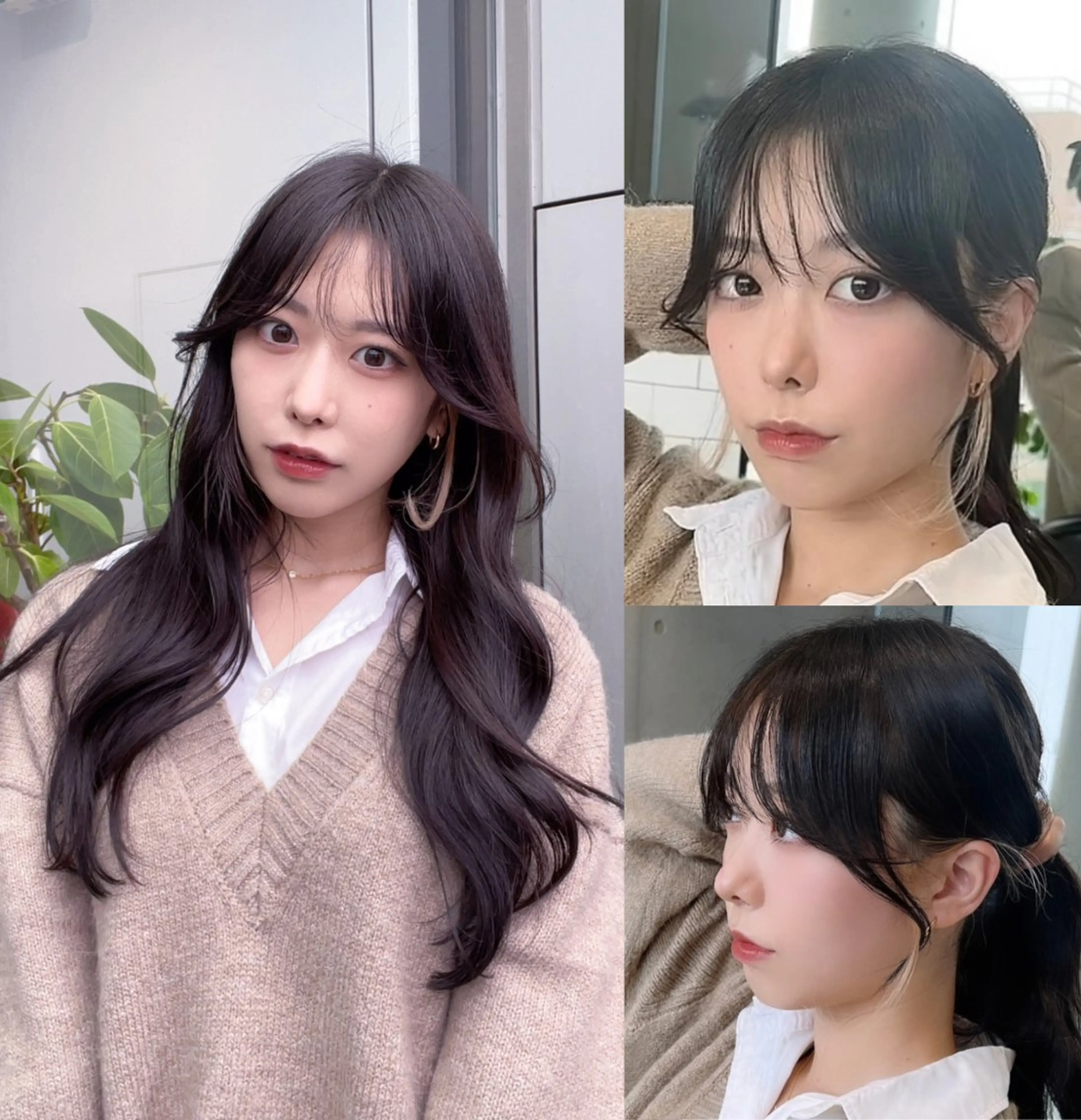 ロング カラー カット ヘアカラー トリートメント 🌫️大人韓国ヘア 🌫️naoyaのヘアスタイル