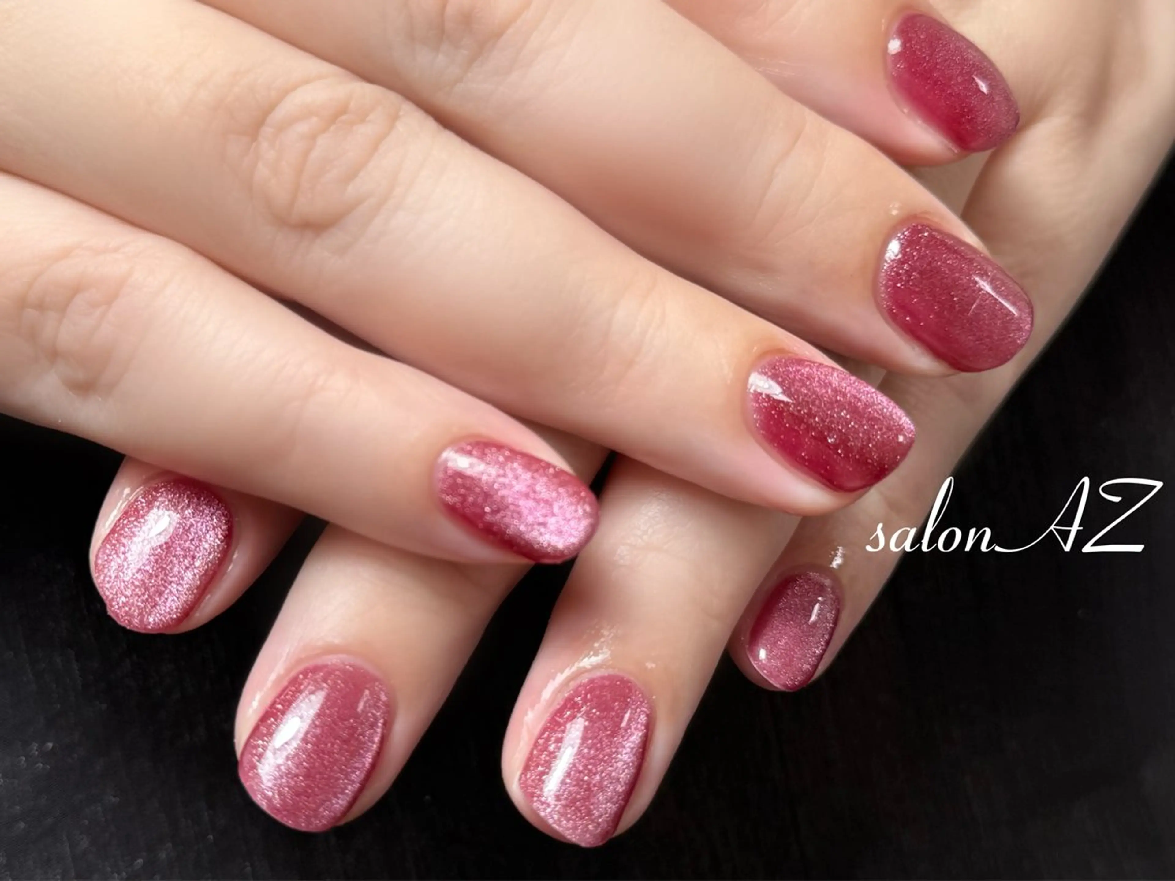 ネイル アートネイル 長さ出し フットネイル フレンチネイル ジェルネイル ハンドネイル salon AZ NANAのネイルデザイン