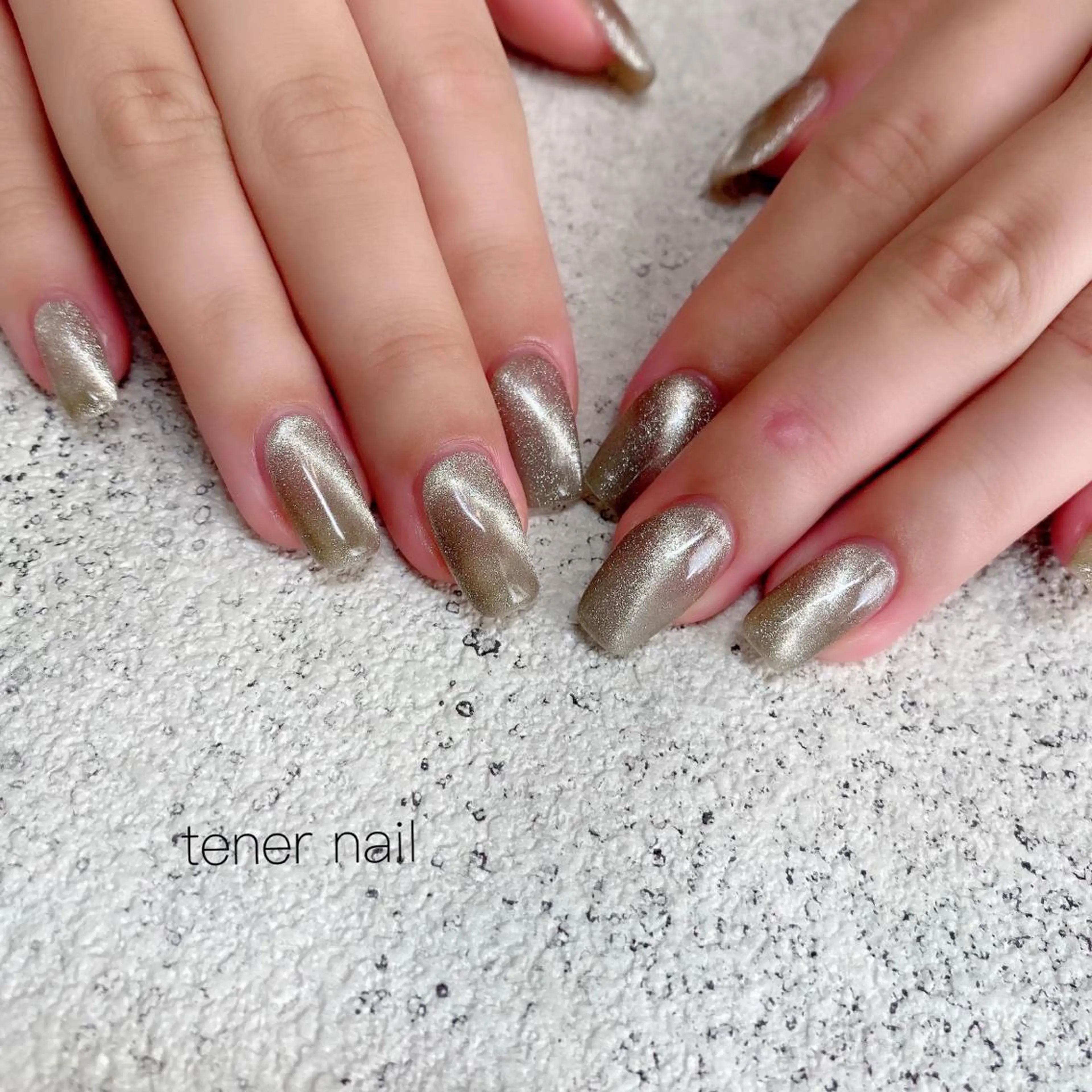 ネイル マグネットネイル マグネットワンカラー ワンカラーネイル テネルネイル tener nailのネイルデザイン