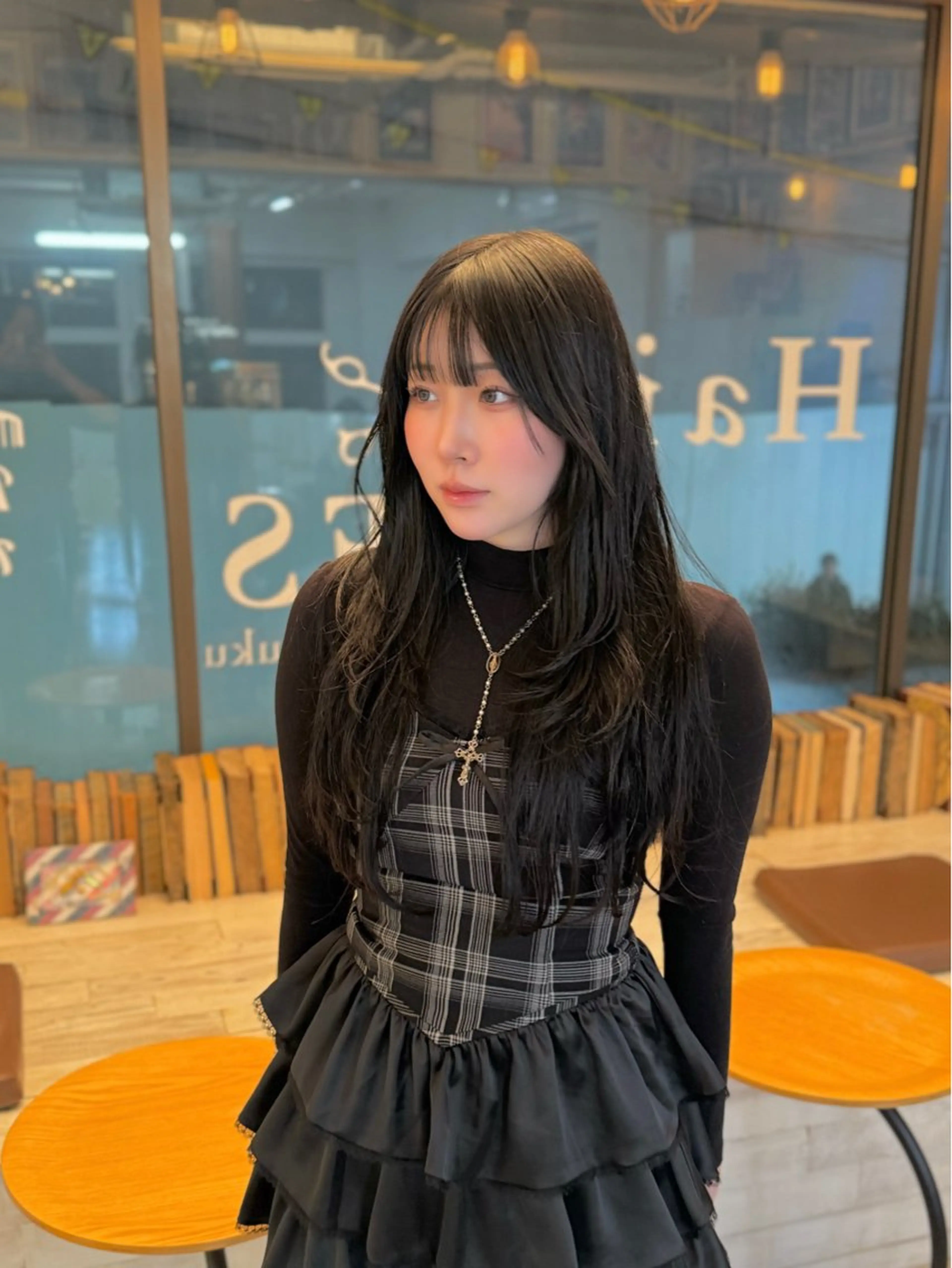 ロング カラー ヘアカラー エクステ ウルフレイヤー エクステ/kokiのヘアスタイル