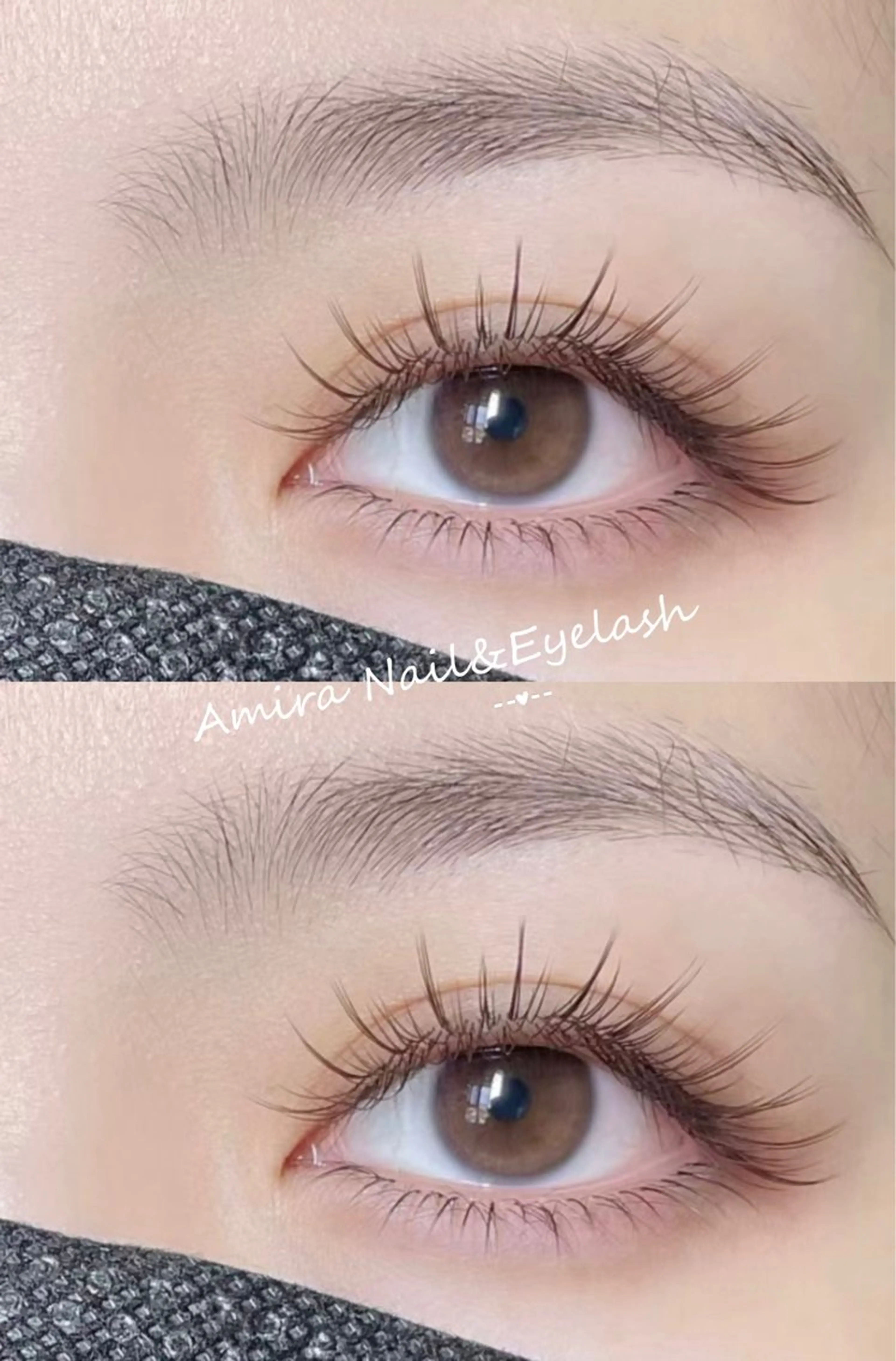 マツエク・マツパ カラーマツエク 下まつげエクステ マツエク Amira アイラッシュのマツエク・マツパデザイン