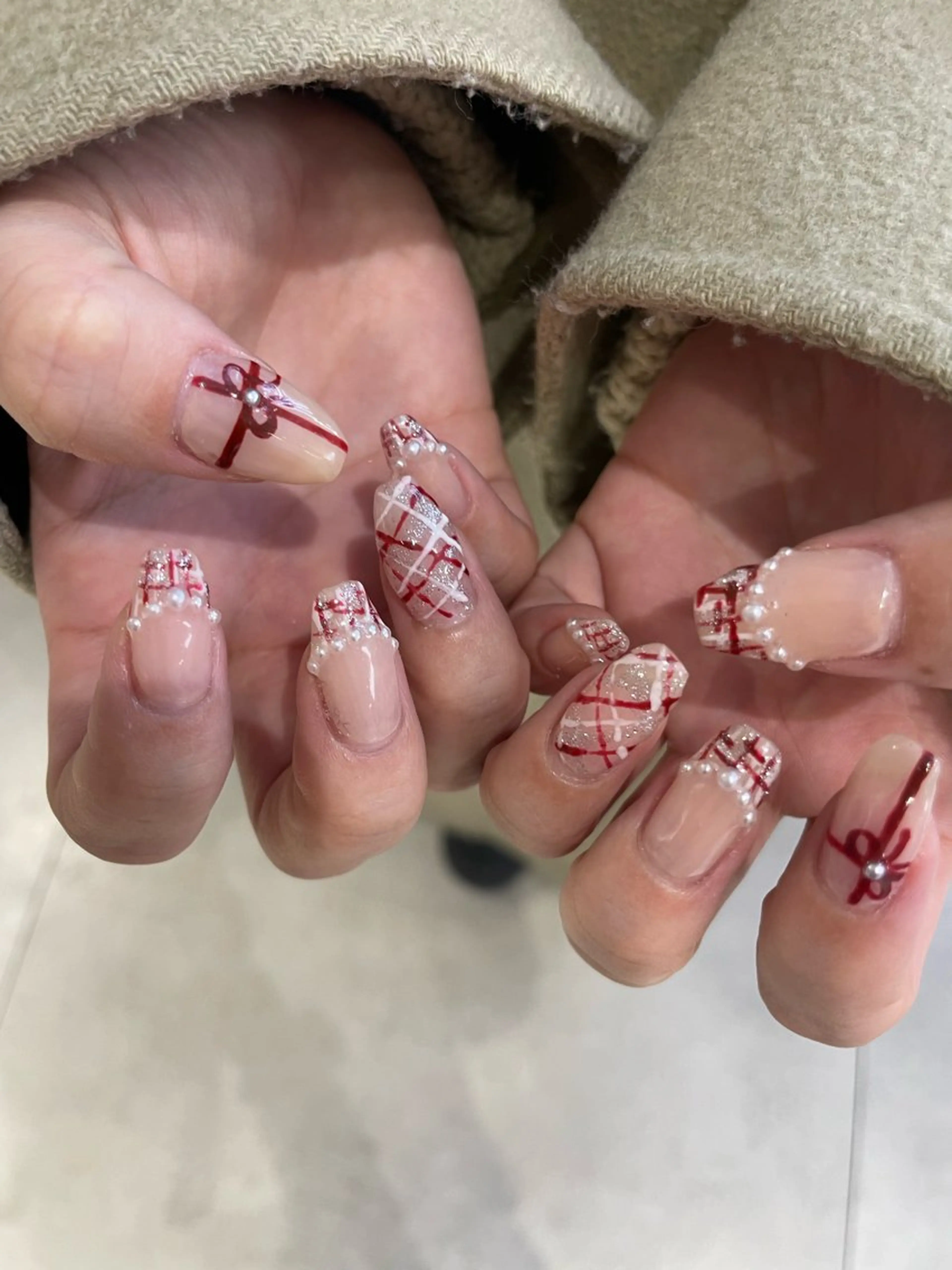 ネイル 透明感ベージュ レイヤー/senaのヘアスタイル